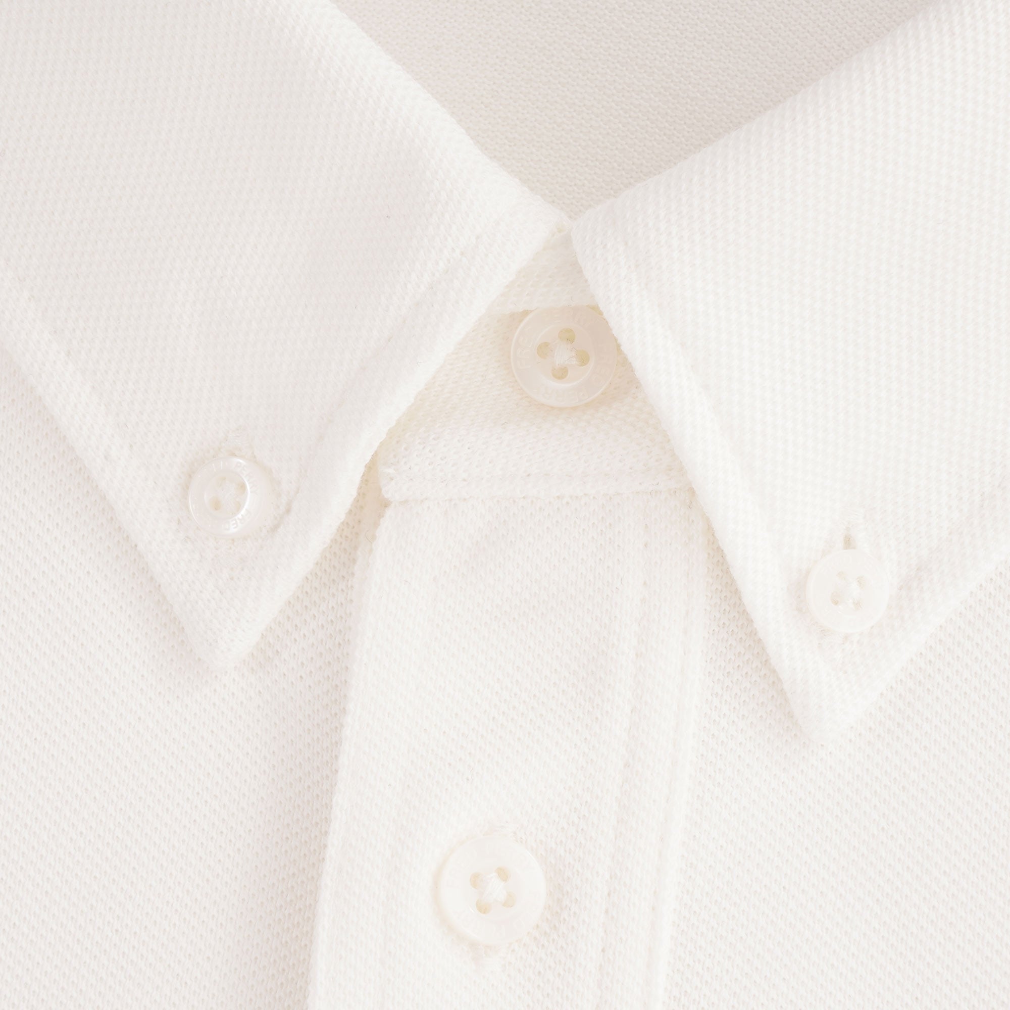 M16 Button Down Collar Polo Shirt - Snow White