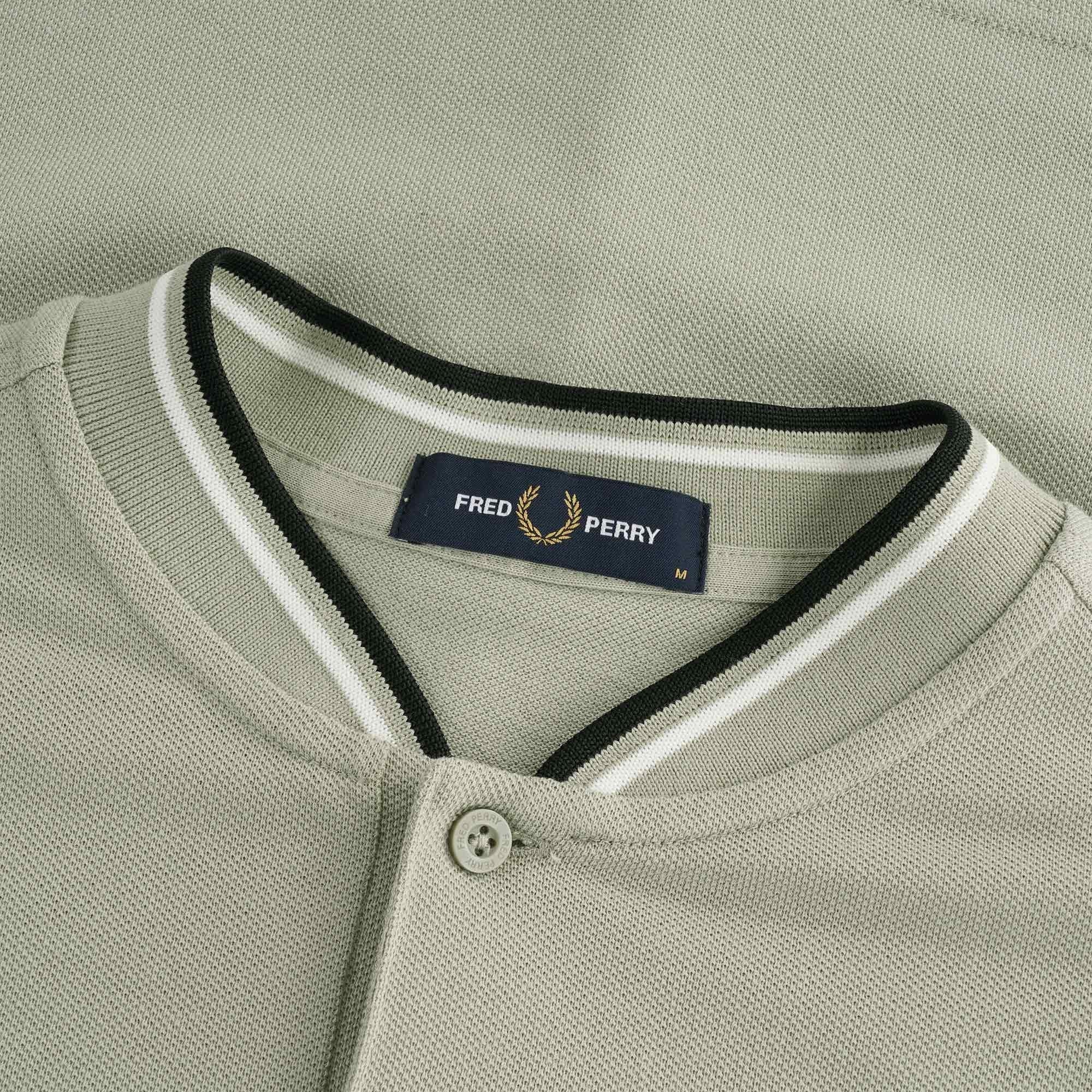 Bomber Collar Piqu Shirt - Seagrass