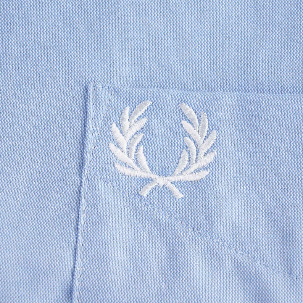 Short Sleeve Oxford Shirt - Light Smoke