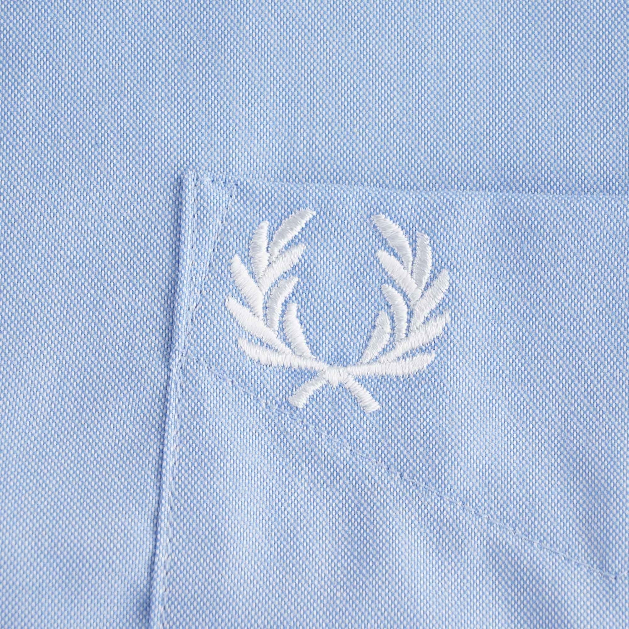Short Sleeve Oxford Shirt - Light Smoke
