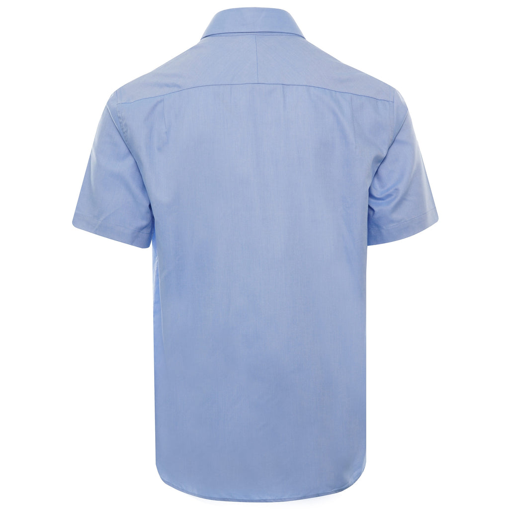 Short Sleeve Oxford Shirt - Light Smoke