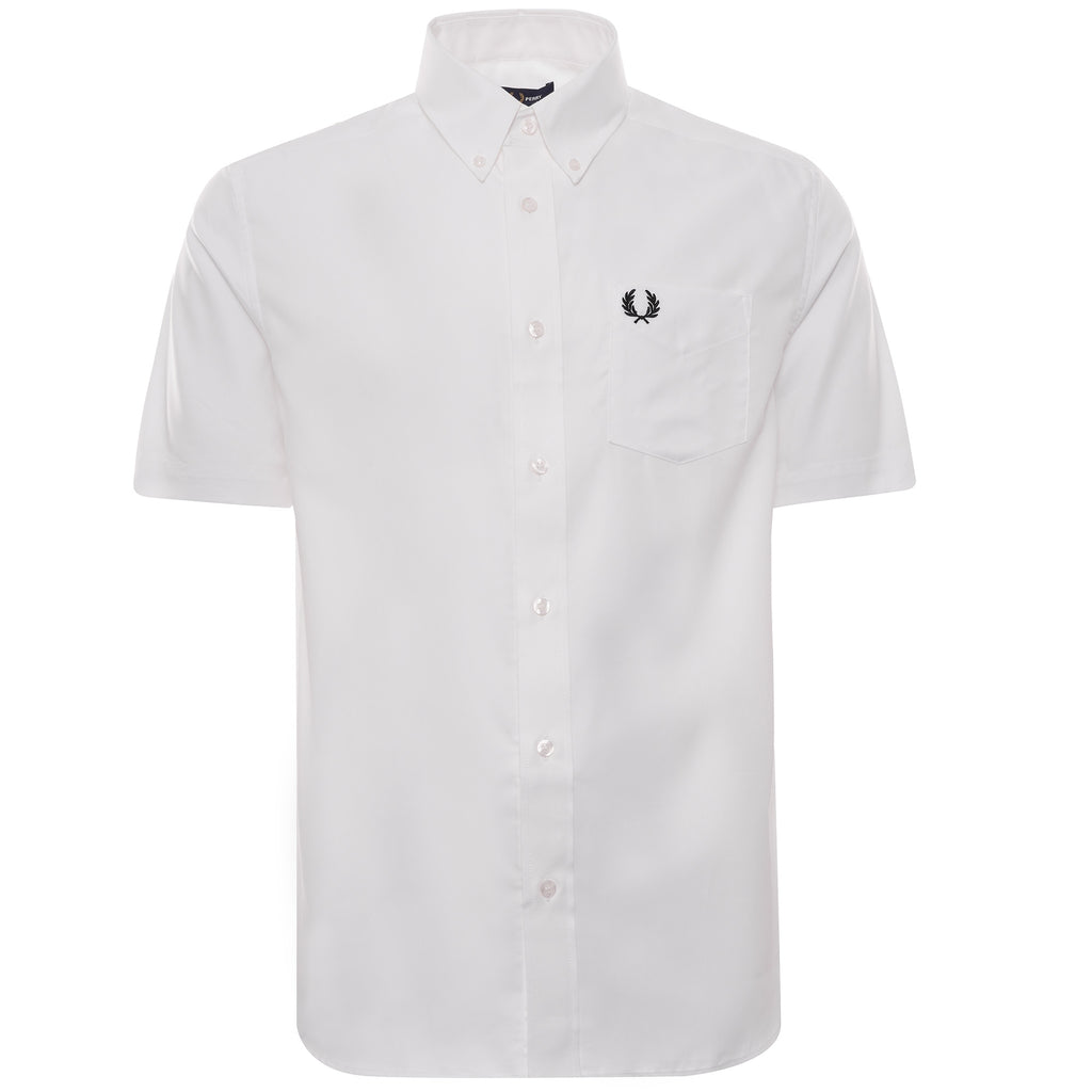 Short Sleeve Oxford Shirt - White
