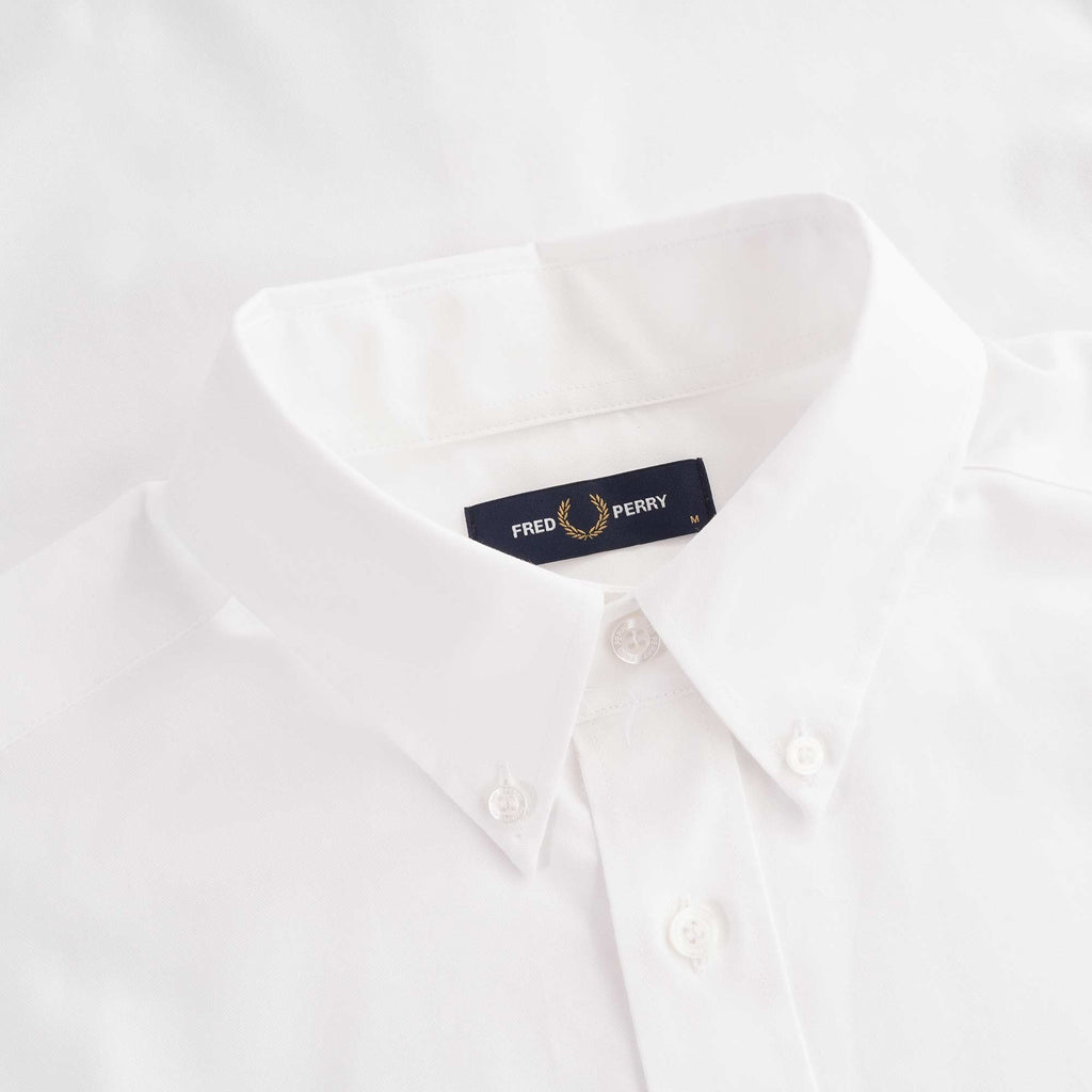 Short Sleeve Oxford Shirt - White