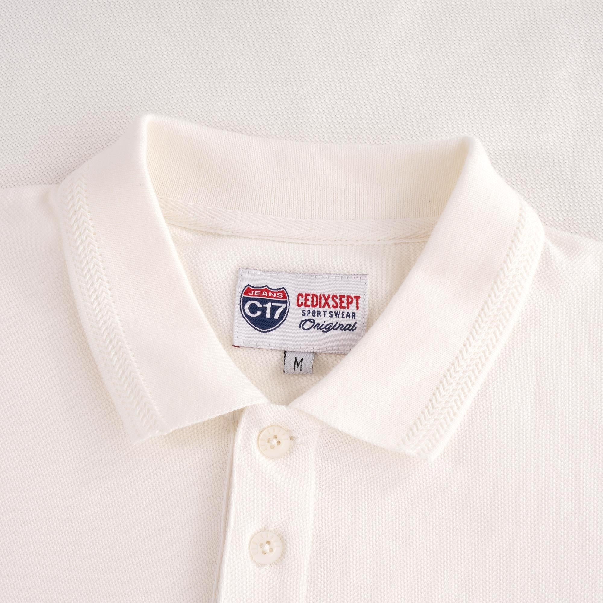 Oxford Pique Polo - White