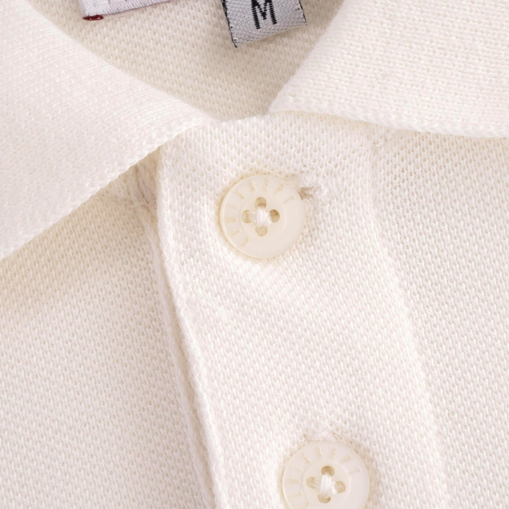 Oxford Pique Polo - White