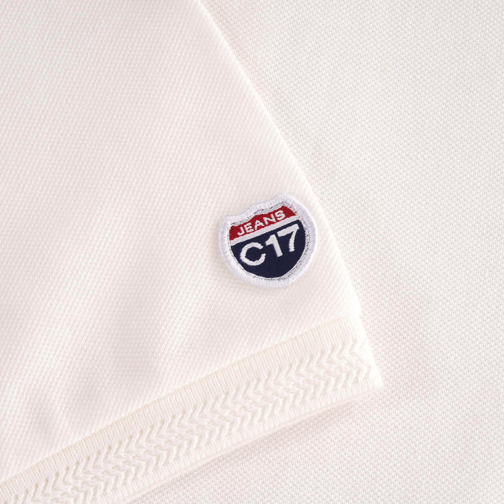 Oxford Pique Polo - White