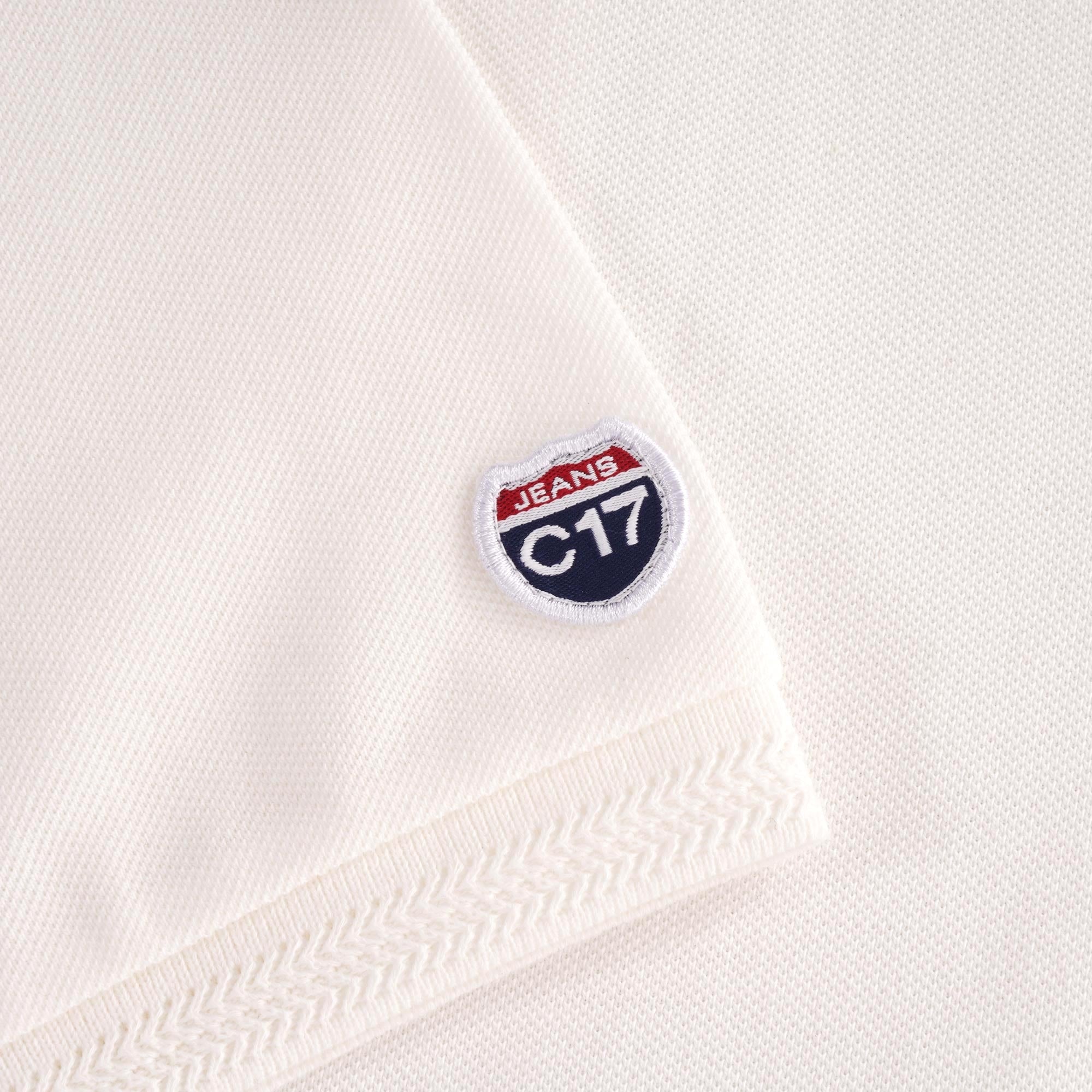 Oxford Pique Polo - White
