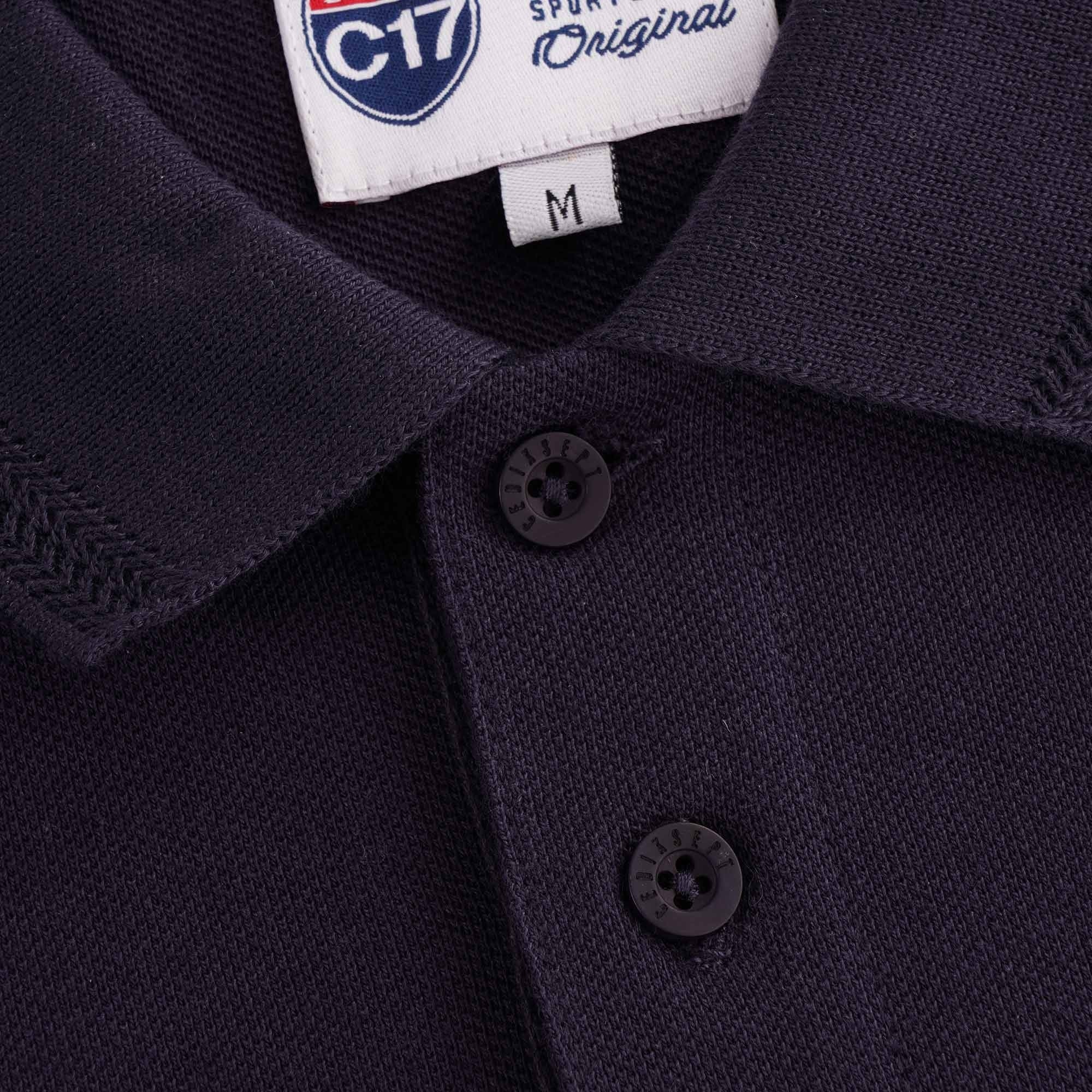 Oxford Pique Polo - Navy