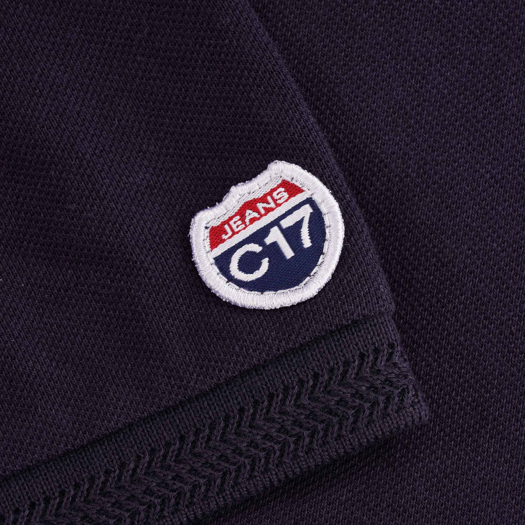 Oxford Pique Polo - Navy