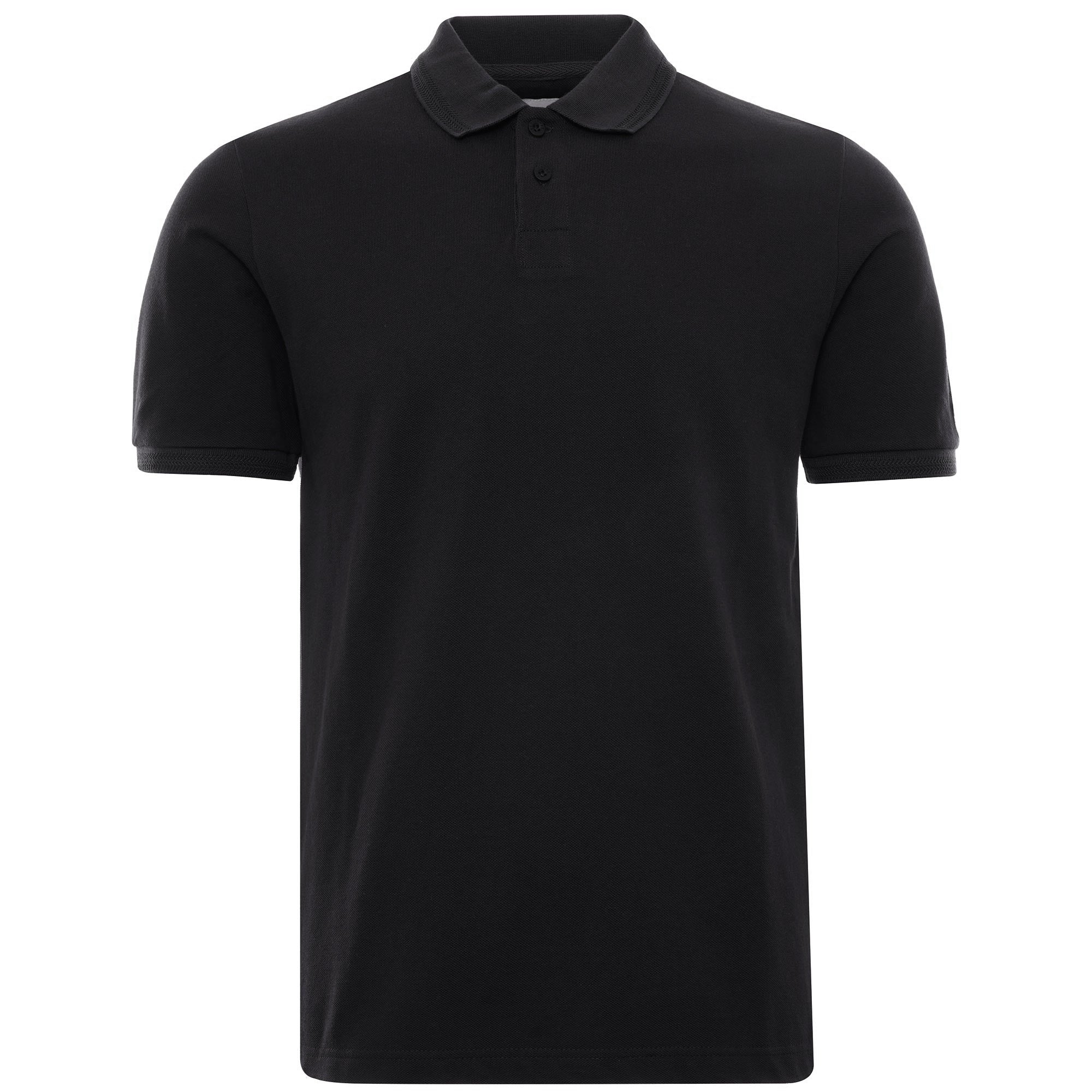 Oxford Pique Polo - Black