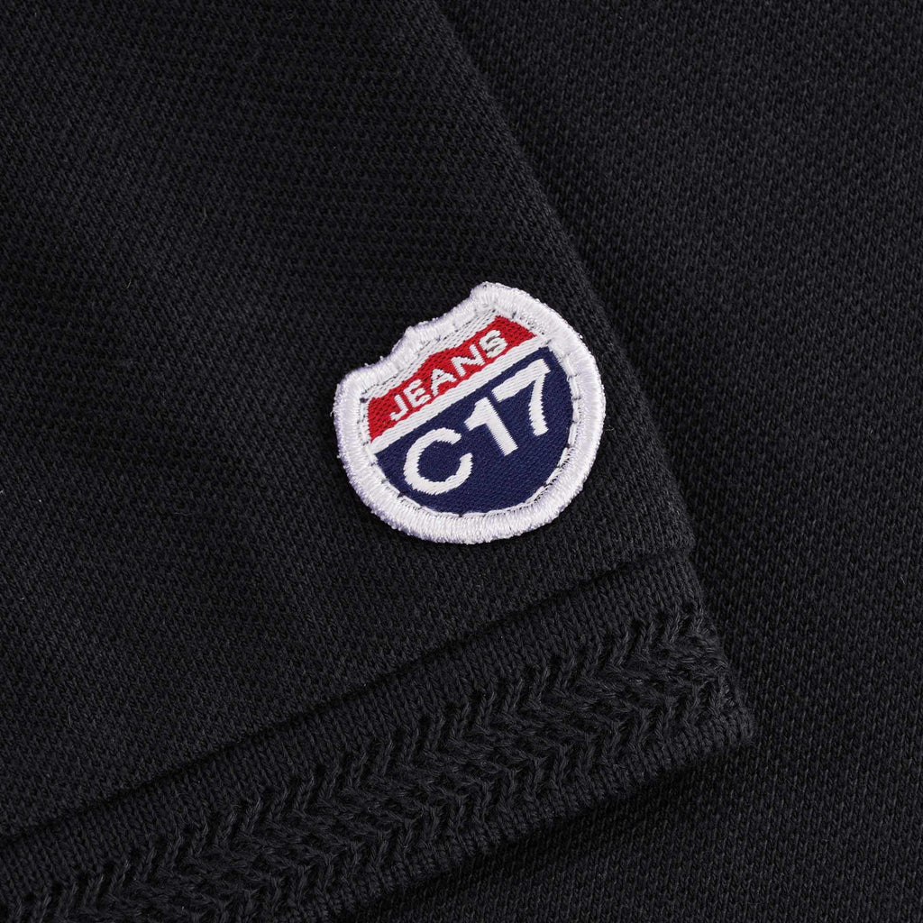 Oxford Pique Polo - Black
