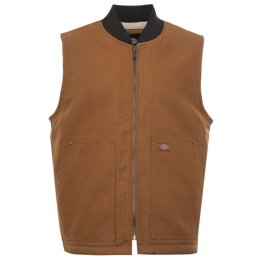 Sherpa Lined Duck Vest - Brown Duck