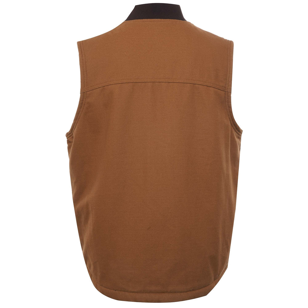 Sherpa Lined Duck Vest - Brown Duck