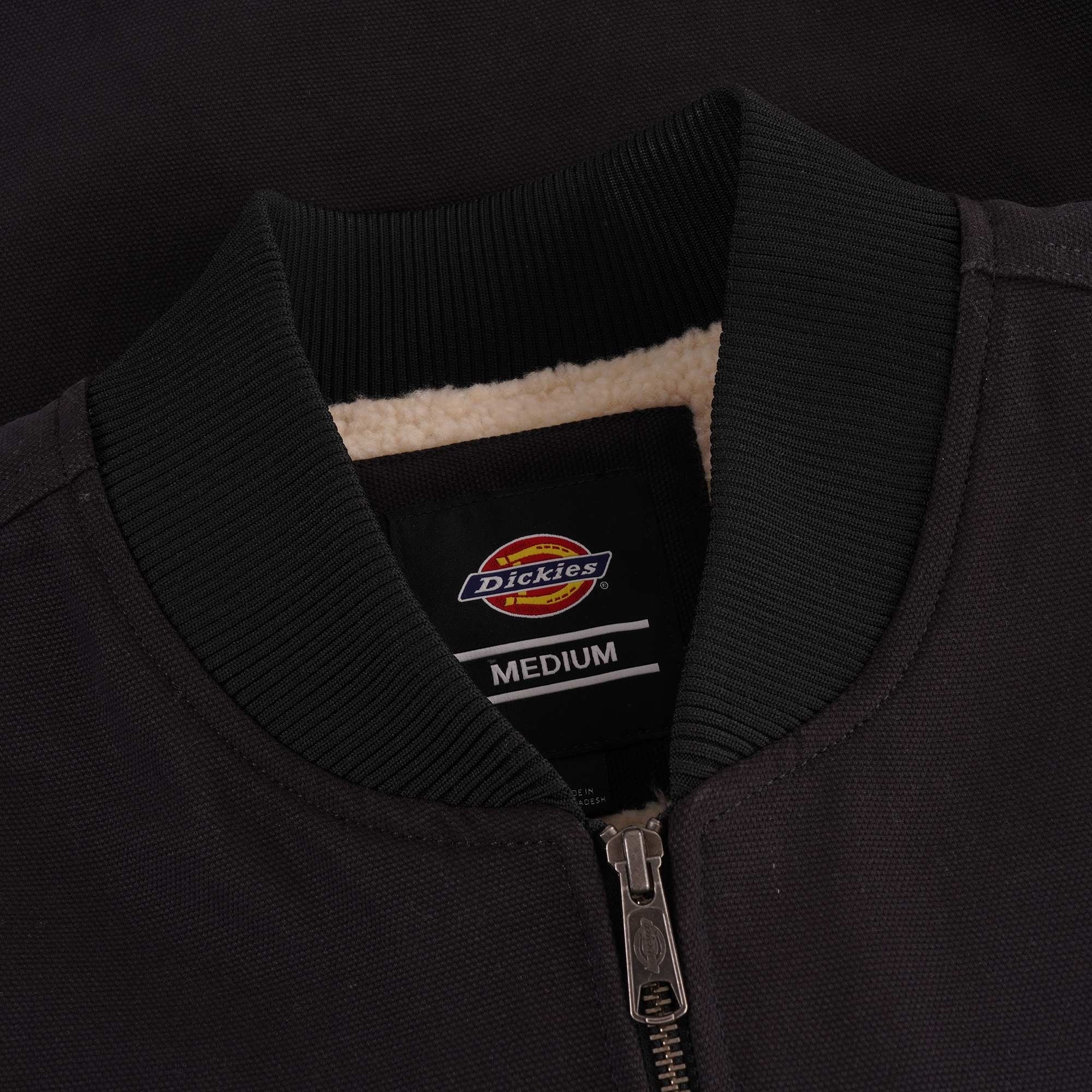 Sherpa Lined Duck Vest - Black