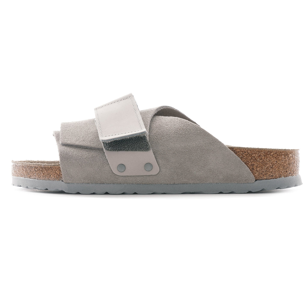 Kyoto Nubuck/Suede Leather - Stone Coin