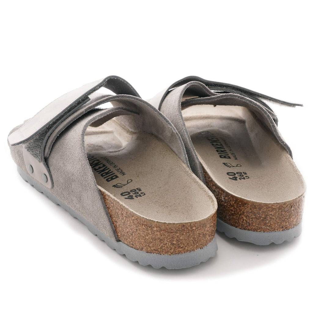 Kyoto Nubuck/Suede Leather - Stone Coin