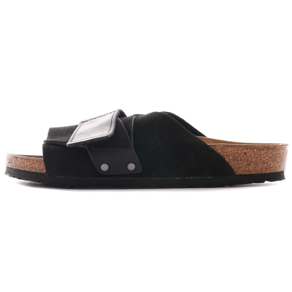 Kyoto Oiled Leather/Suede Leather - Black