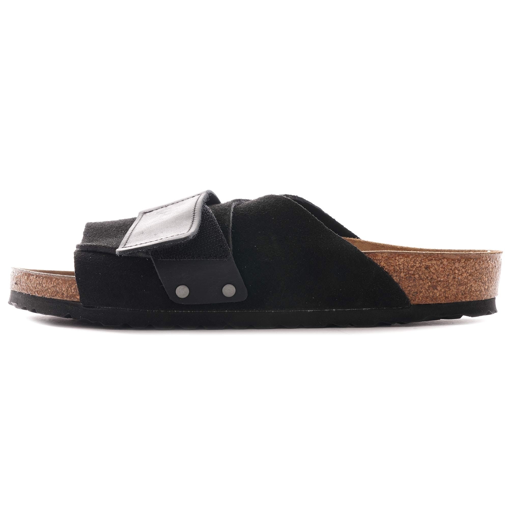 Kyoto Oiled Leather/Suede Leather - Black