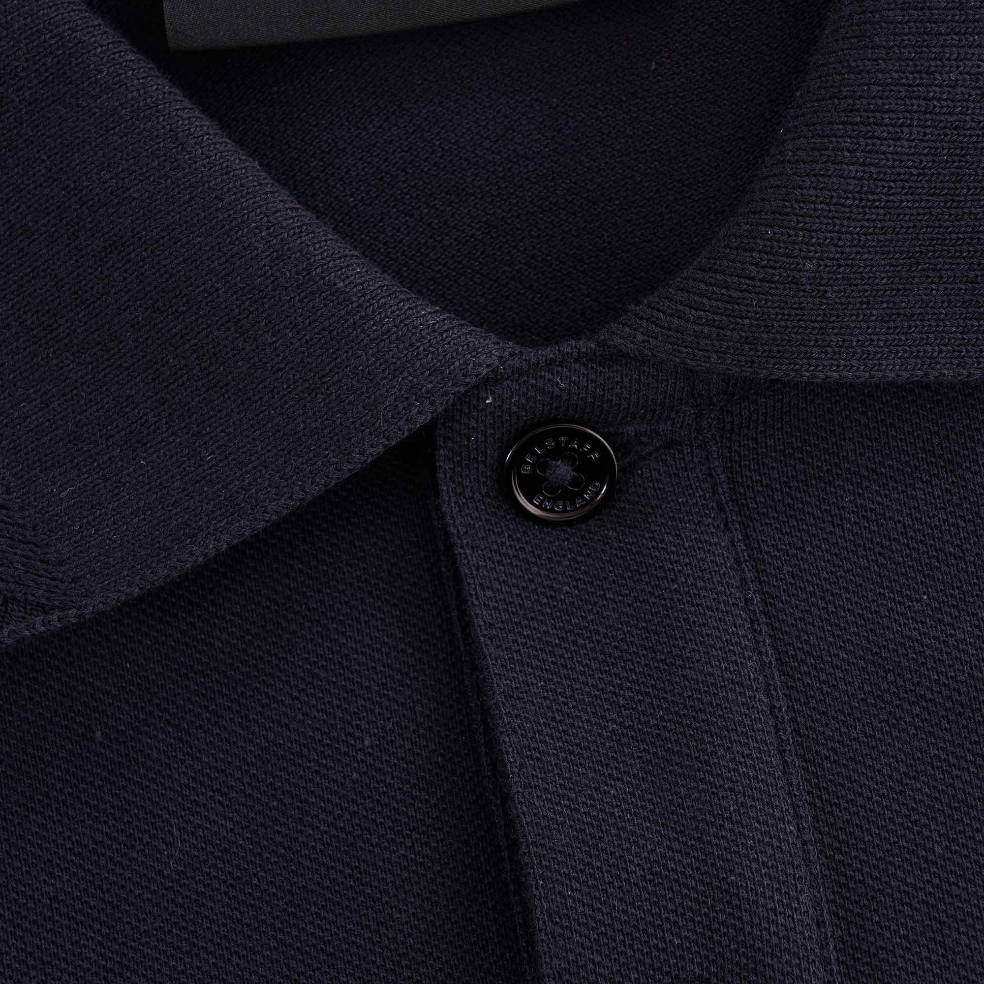 Pique Weave Short Sleeved Polo - Dark Ink