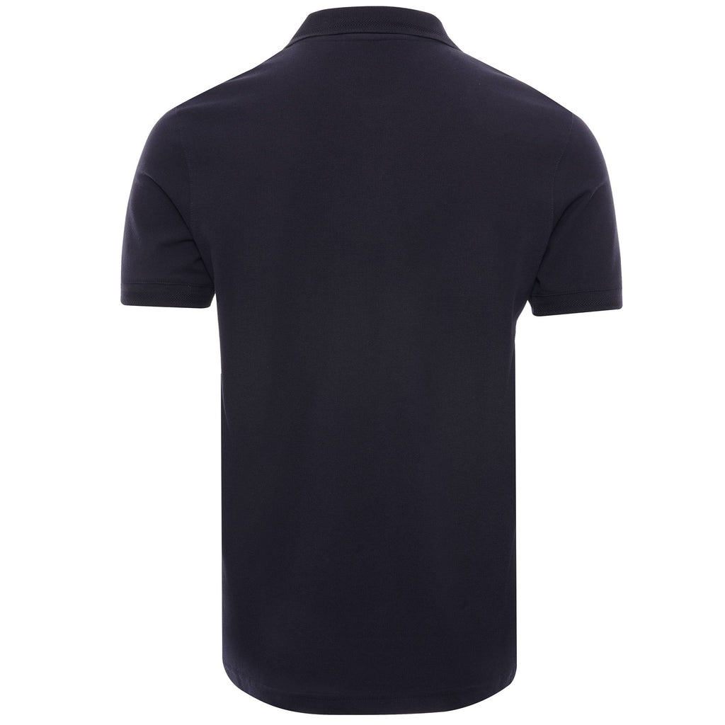 Pique Weave Short Sleeved Polo - Dark Ink