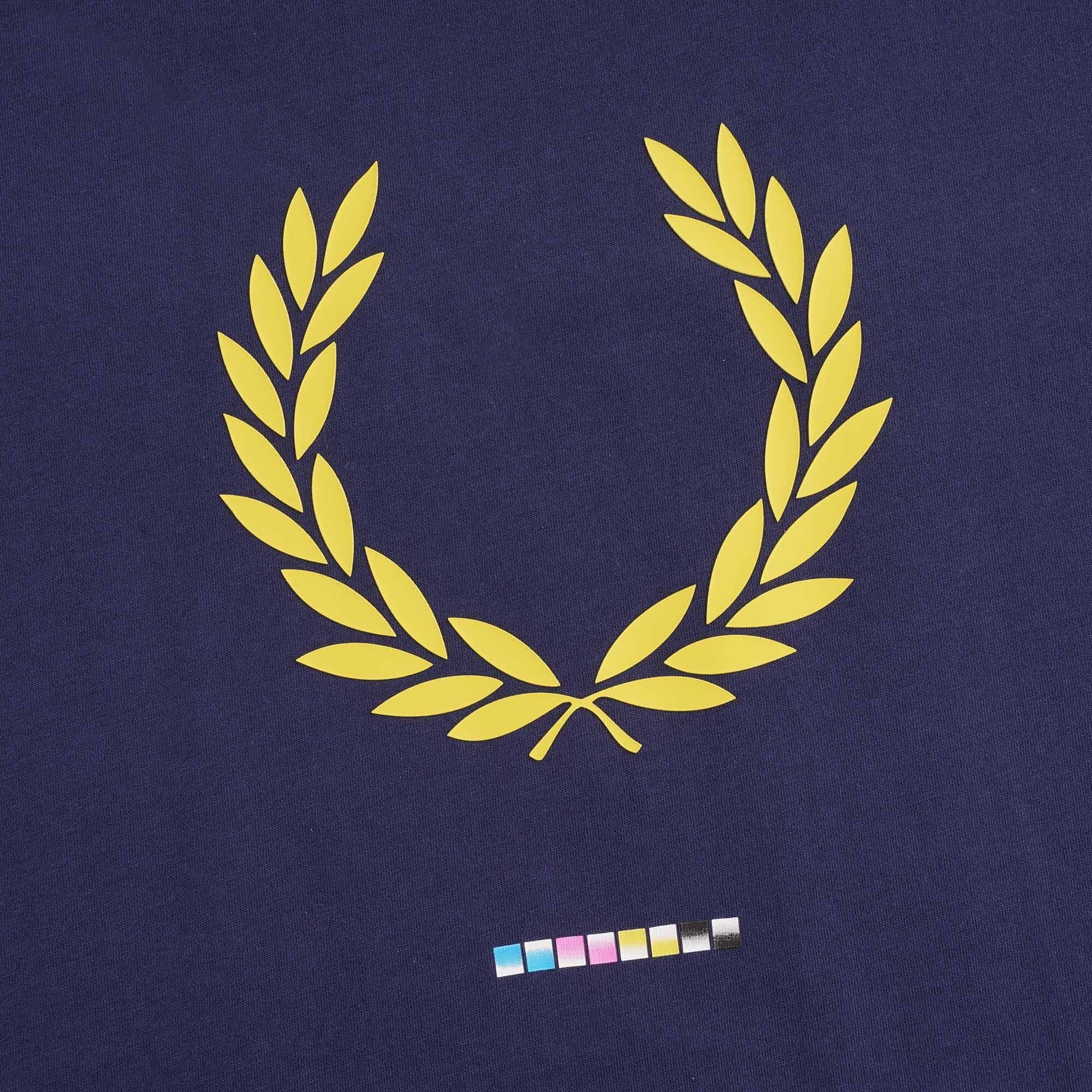 Print Registration T-Shirt - French Navy