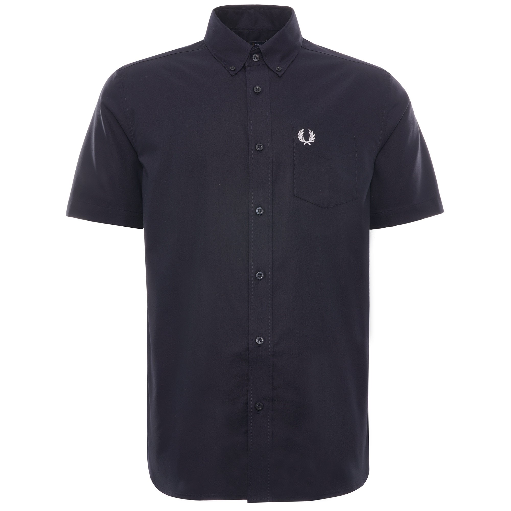 Short Sleeve Oxford Shirt - Navy