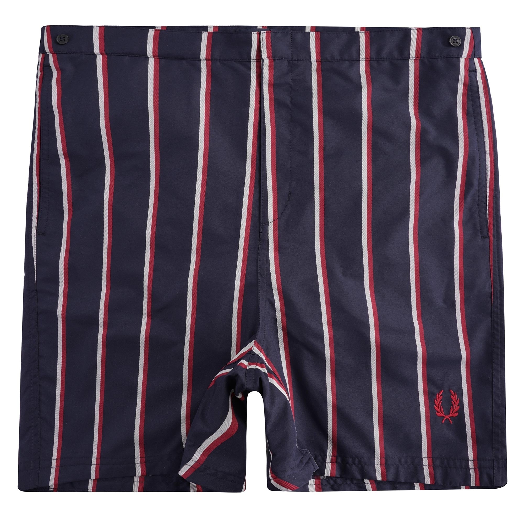 Striped Swim Shorts - Navy