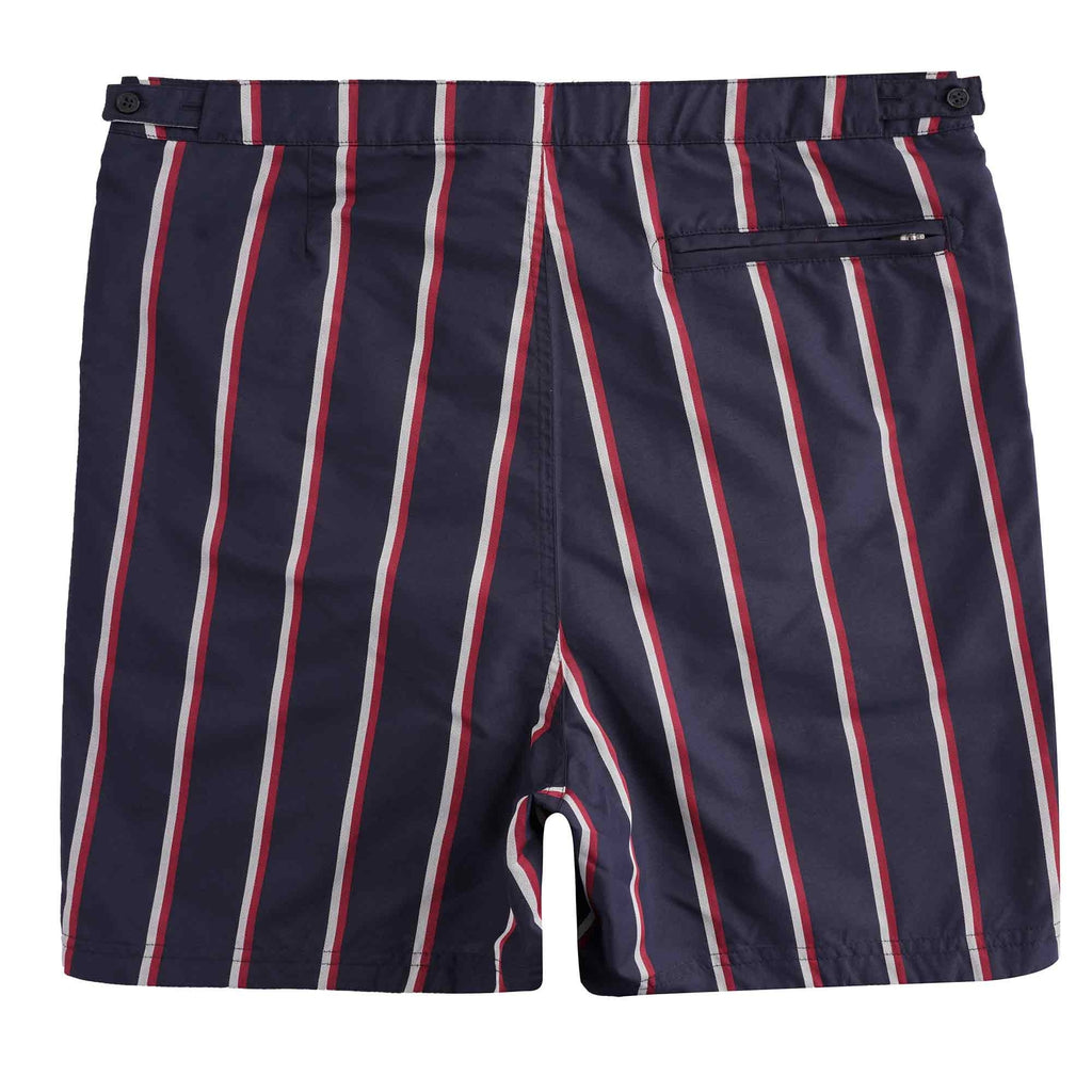 Striped Swim Shorts - Navy