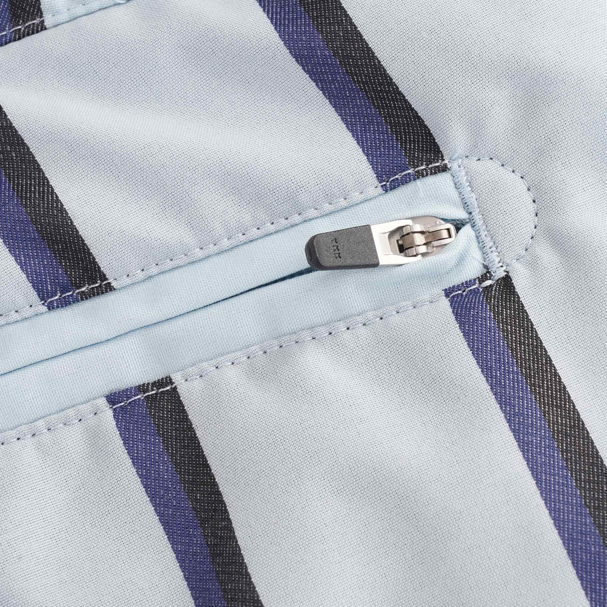 Striped Swim Shorts - Chalk Blue