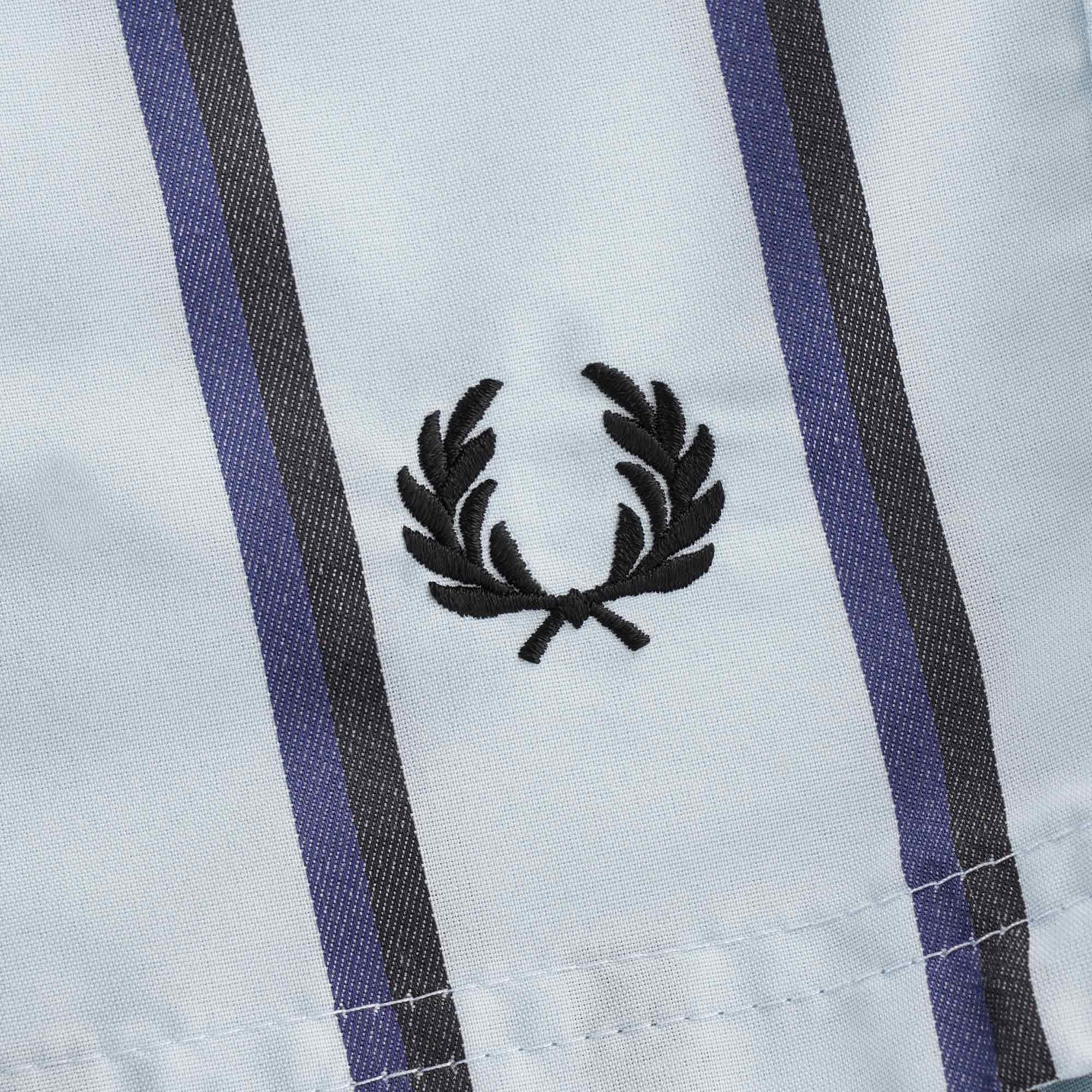 Striped Swim Shorts - Chalk Blue