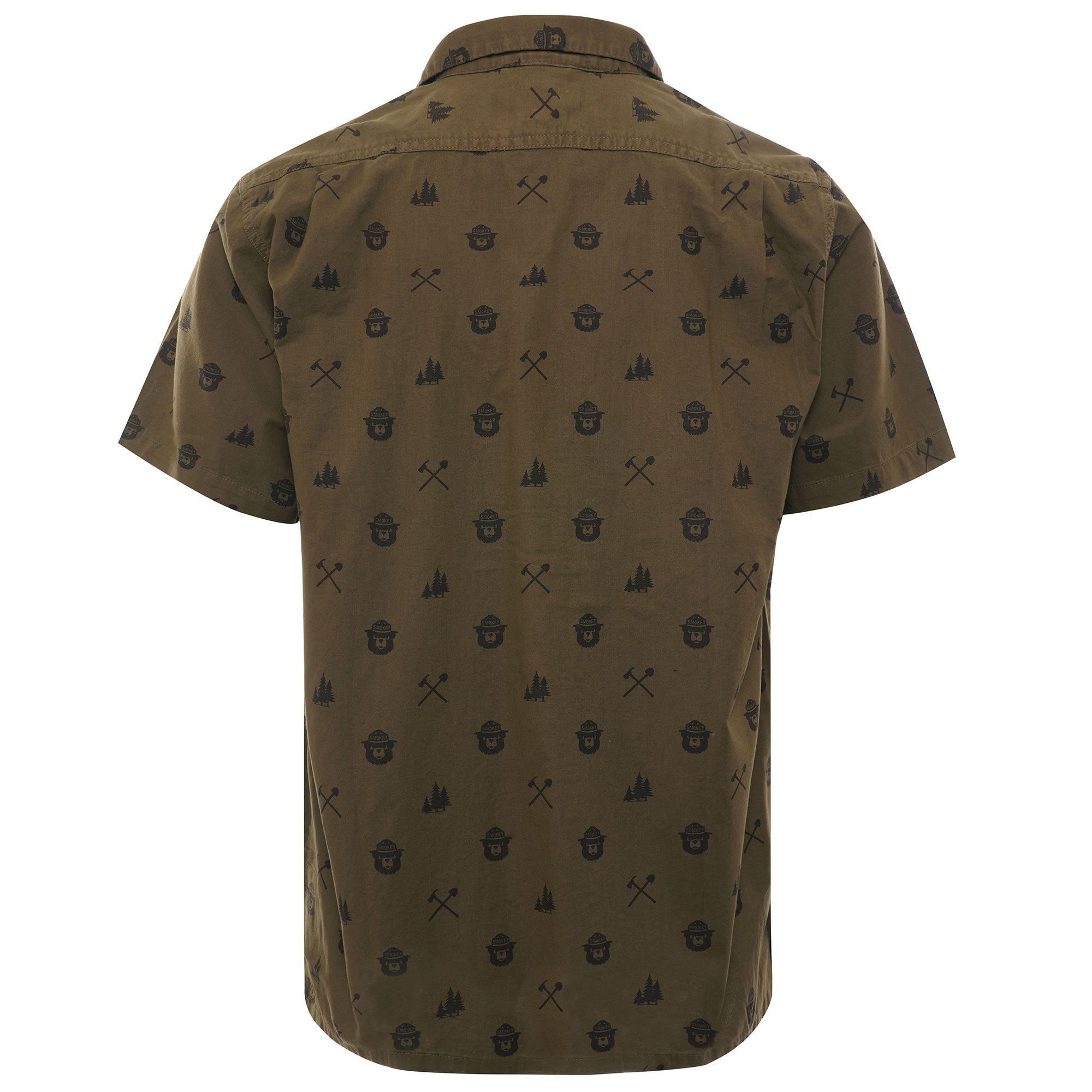 Smokey Bear Camp Shirt - Marsh/Khaki