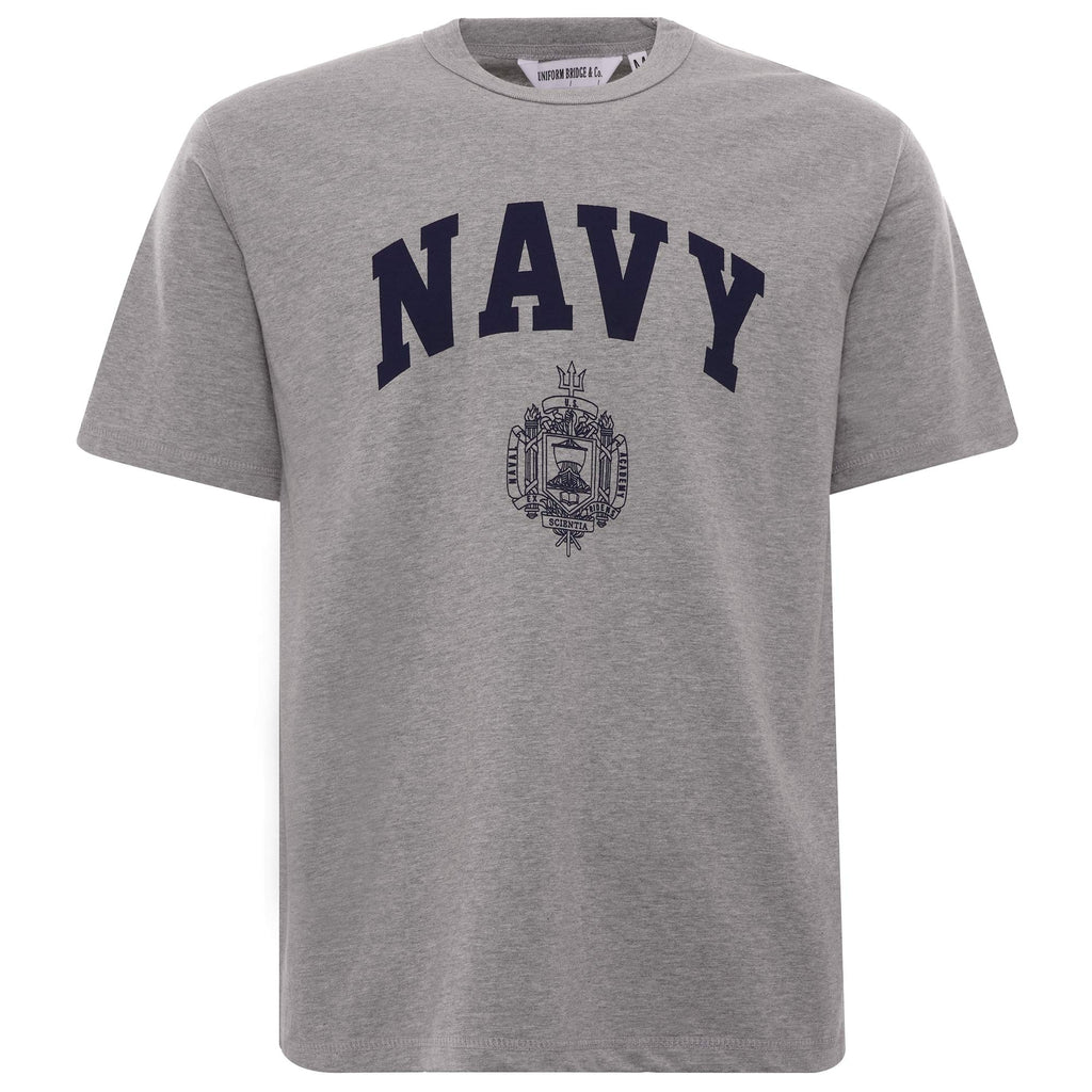 US Navy Logo Tee - Melange/Grey