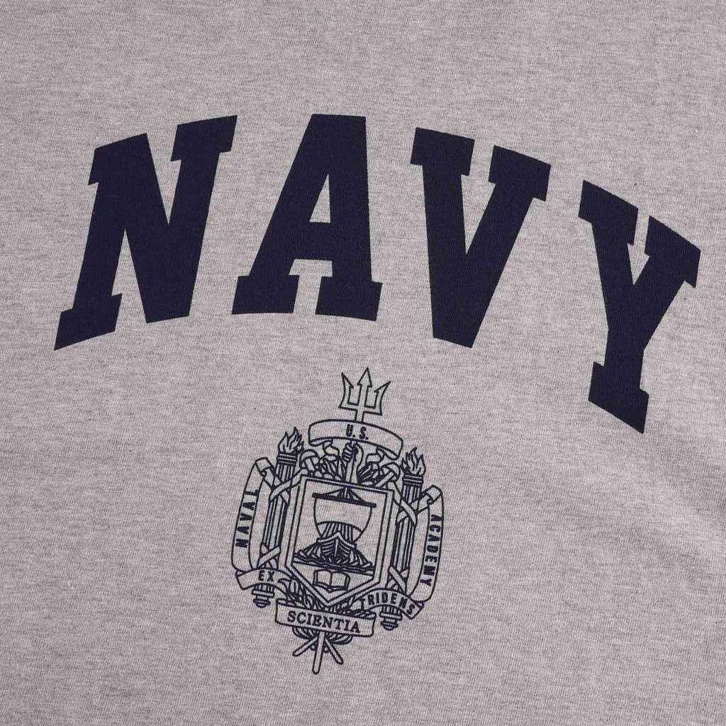 US Navy Logo Tee - Melange/Grey