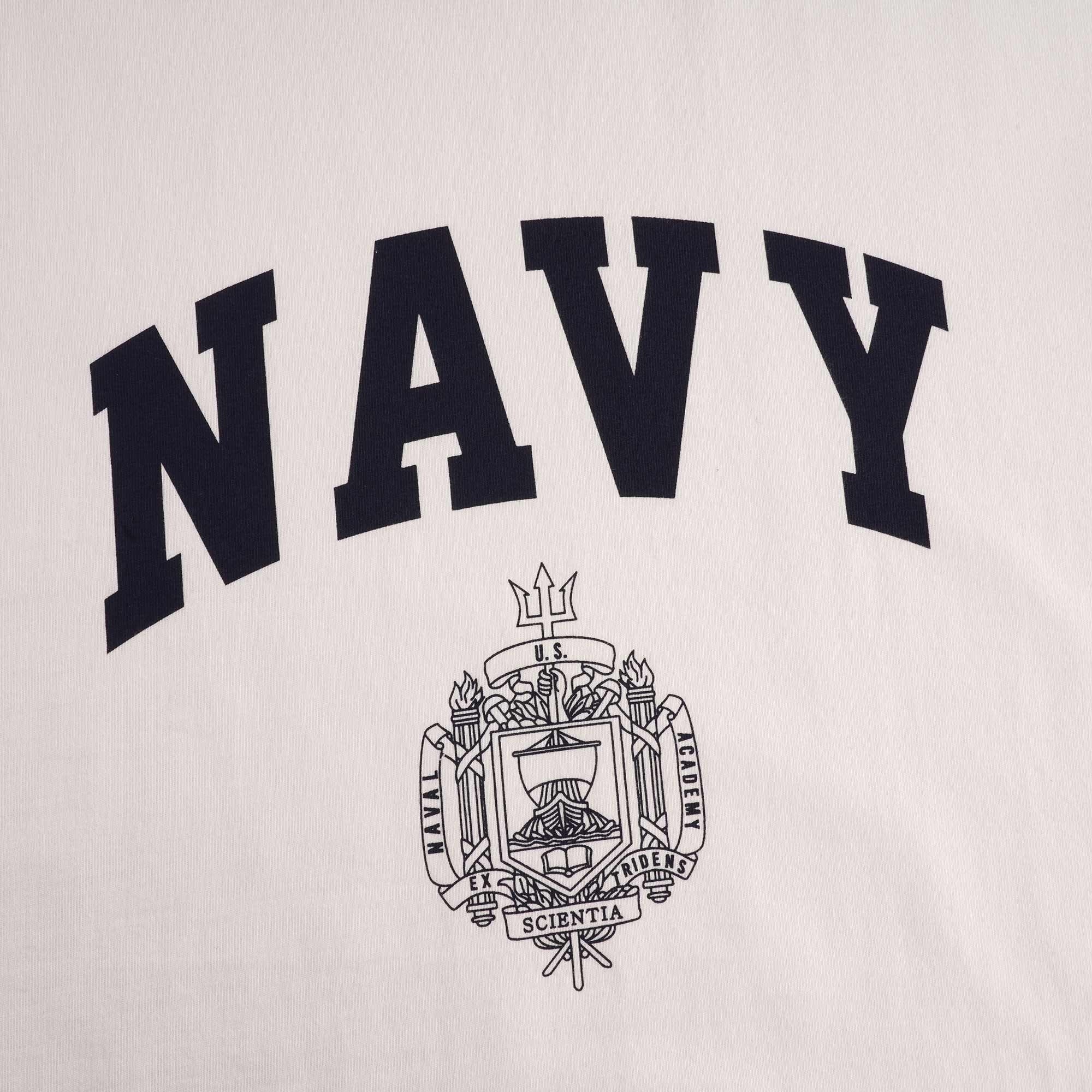 US Navy Logo Tee - Off White