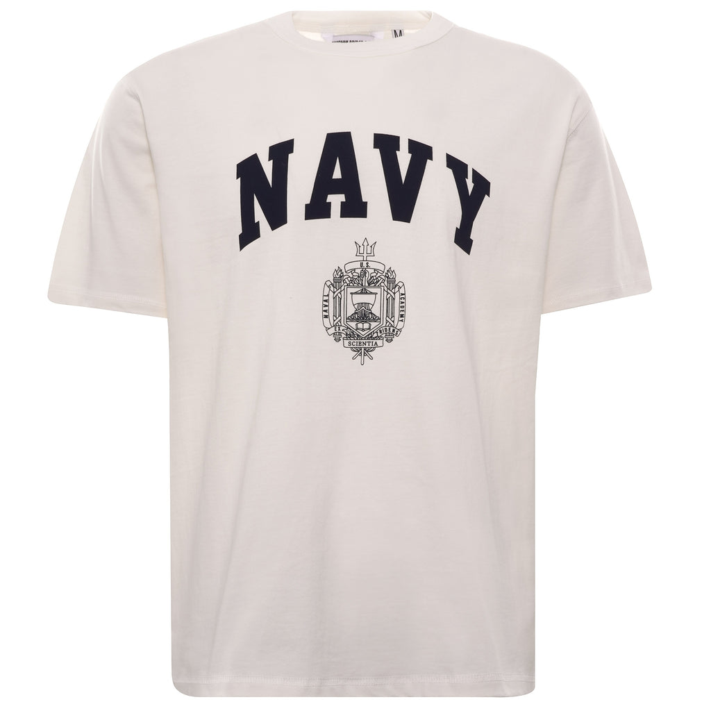 US Navy Logo Tee - Off White