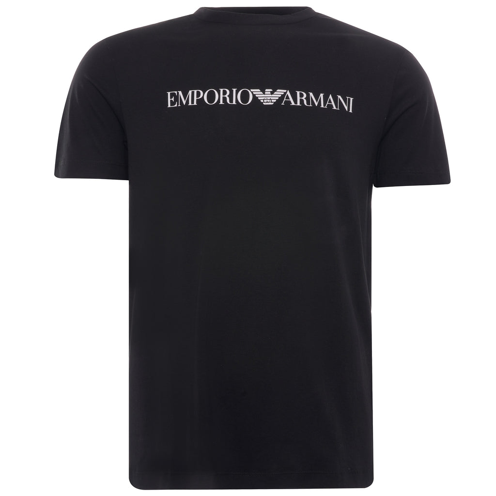 Jersey T-shirt with ÒThe Eagle BrandÓ Logo - Nero