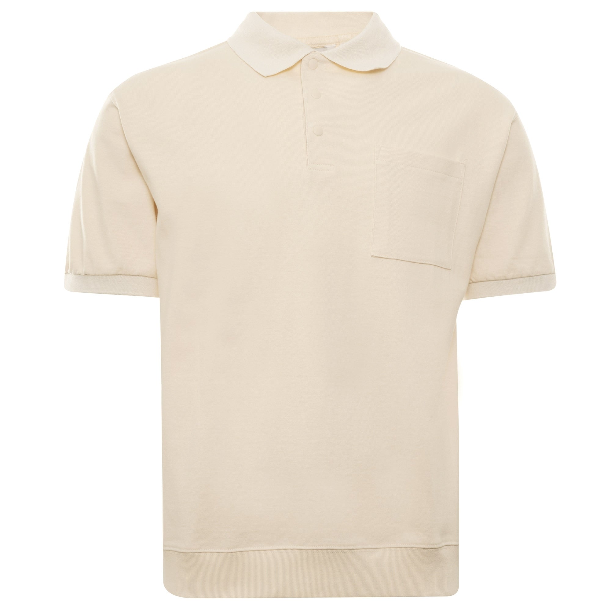 Collar Short Sleeve Tee - Cream