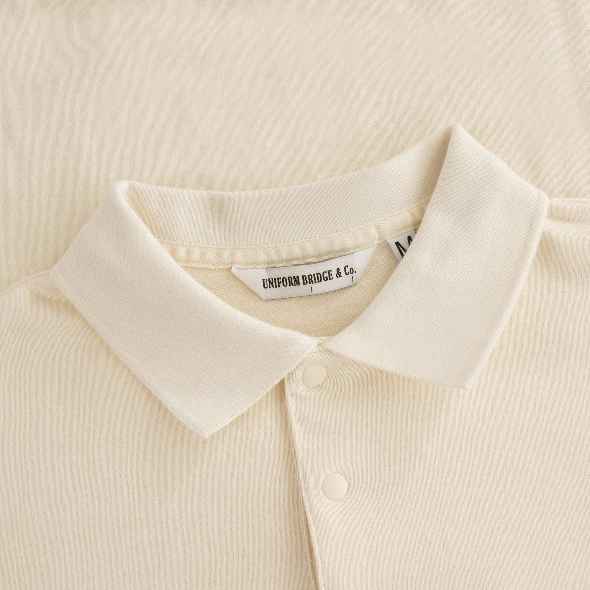 Collar Short Sleeve Tee - Cream