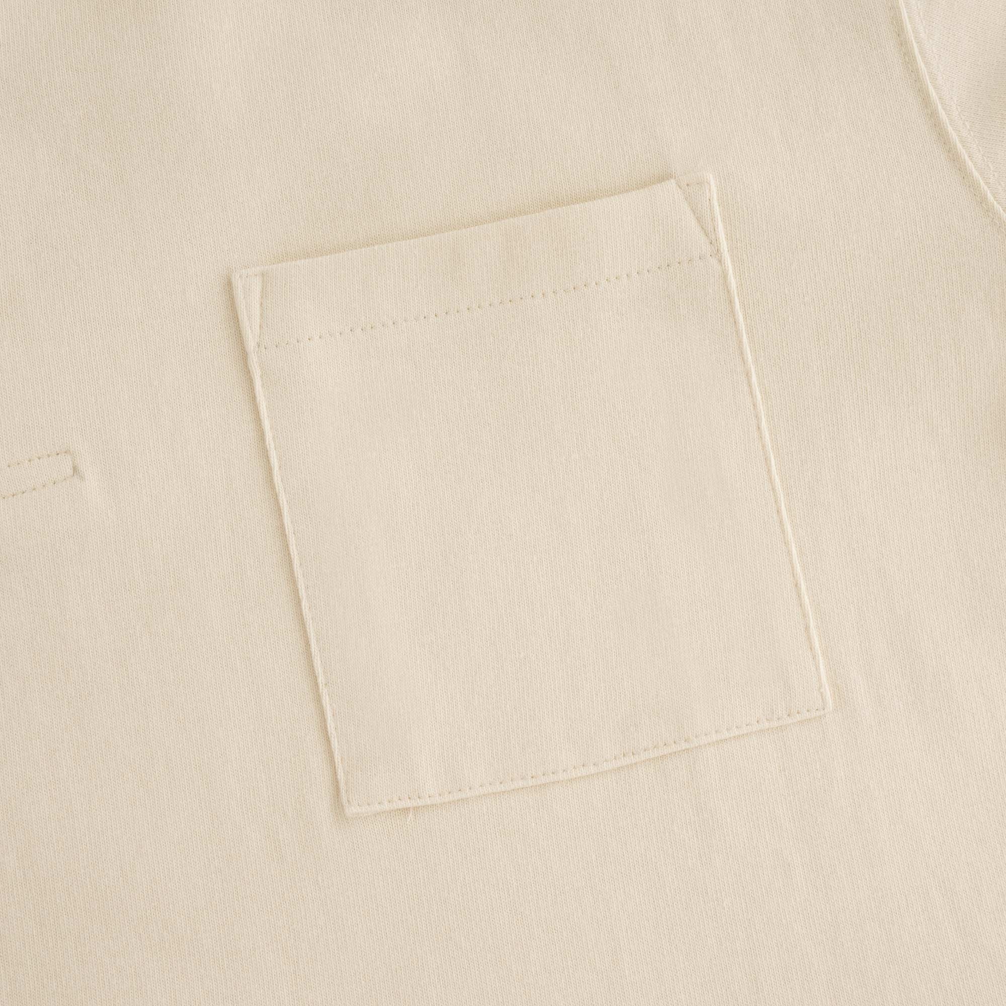 Collar Short Sleeve Tee - Cream