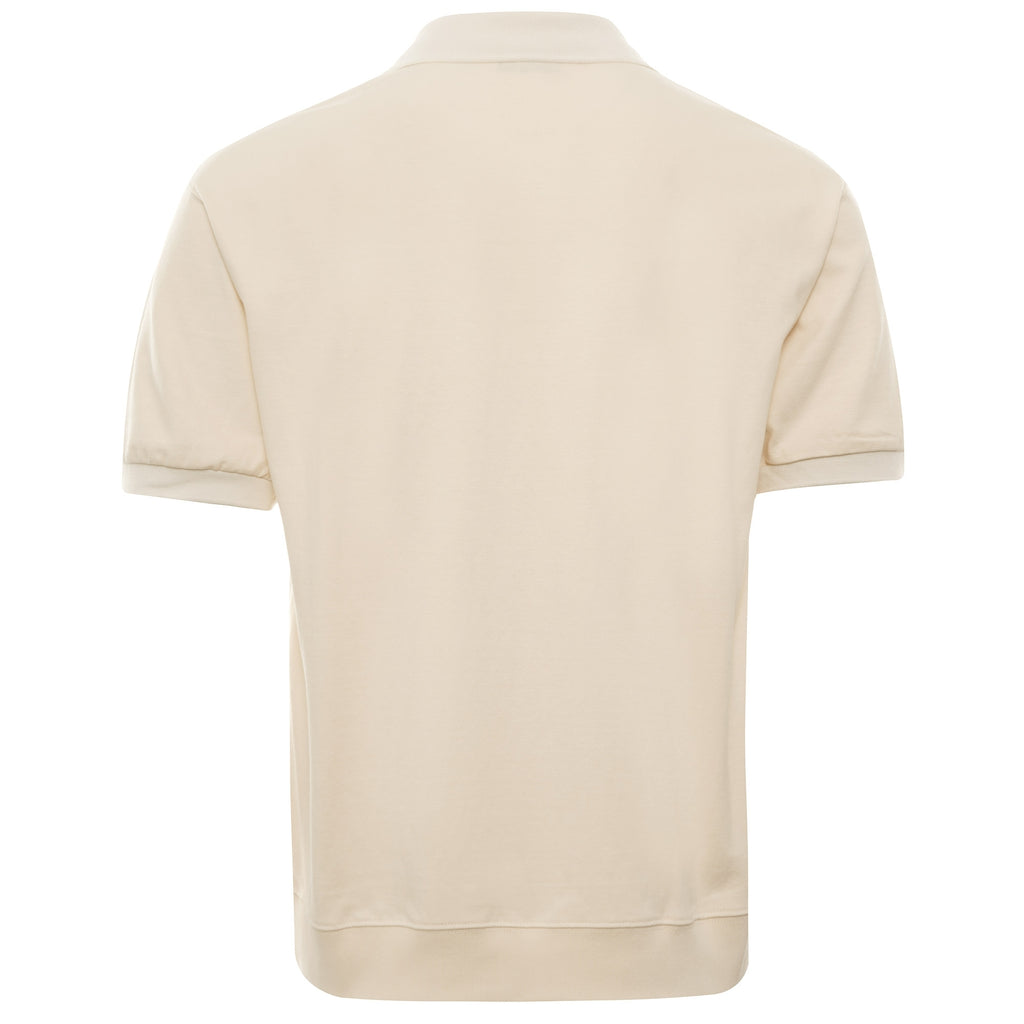 Collar Short Sleeve Tee - Cream