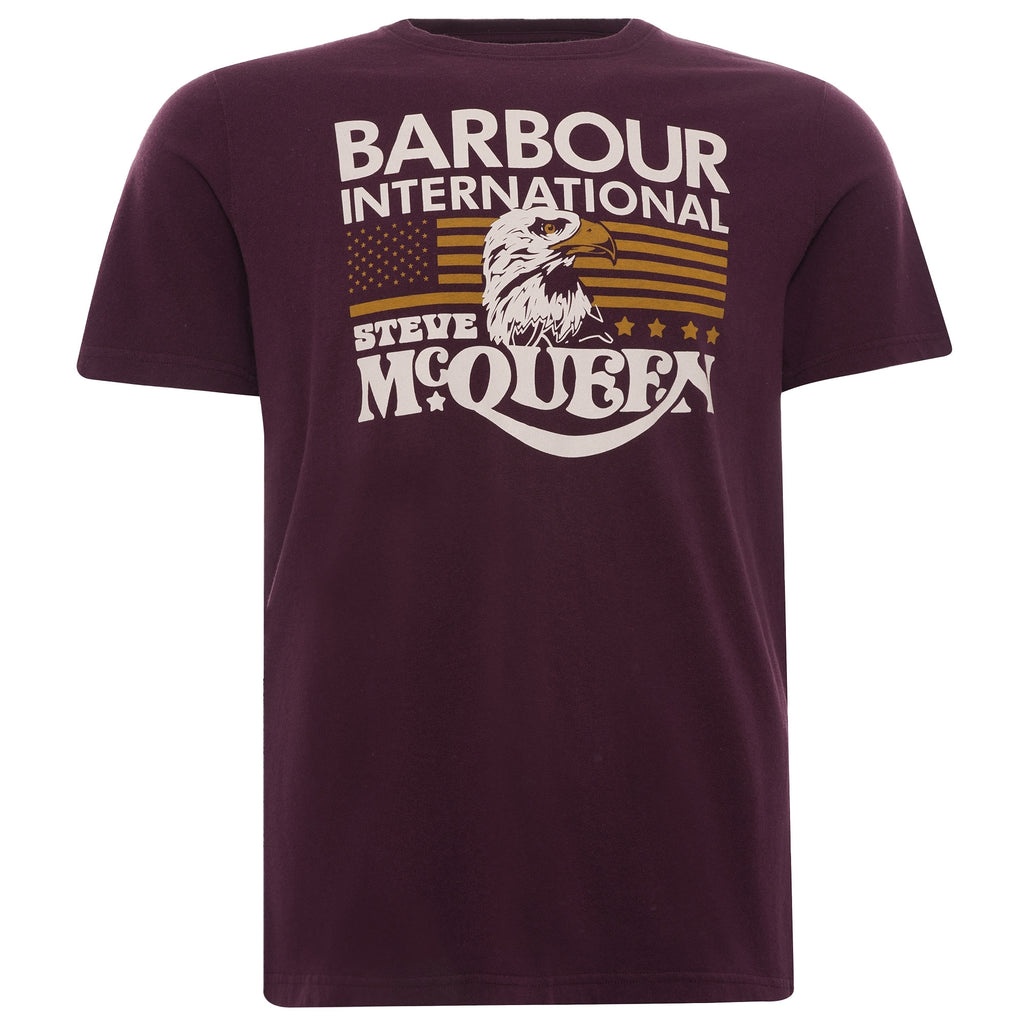 Steve McQueenª Eagle T-Shirt - Merlot