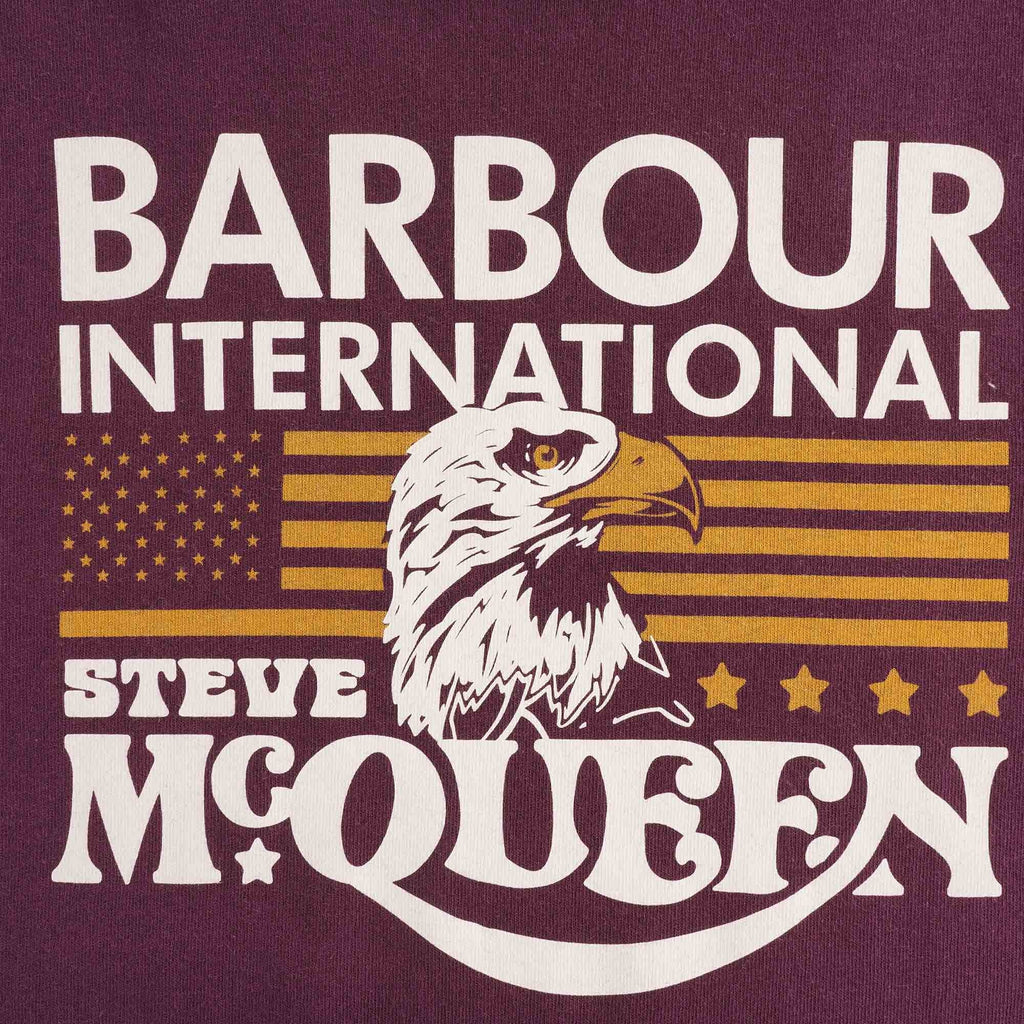 Steve McQueenª Eagle T-Shirt - Merlot