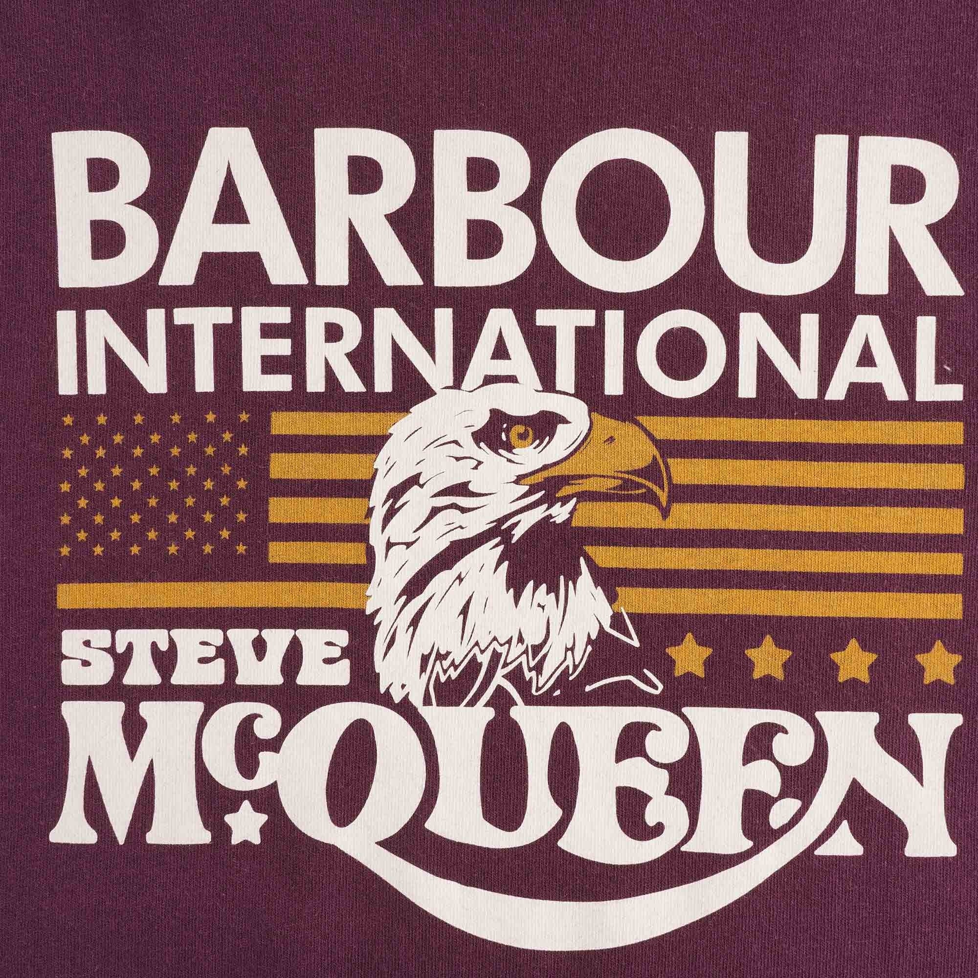 Steve McQueenª Eagle T-Shirt - Merlot