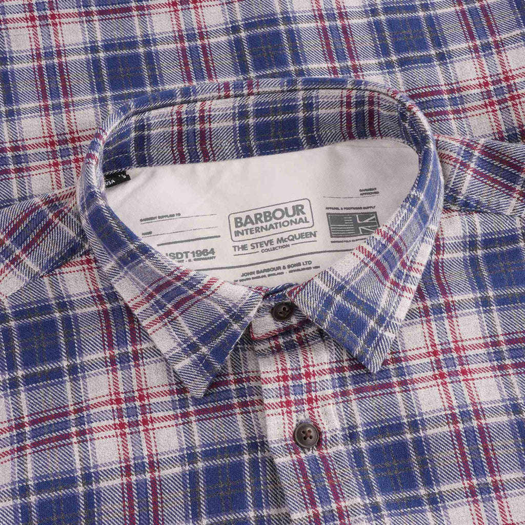Steve McQueenª Henri Check Shirt - Navy