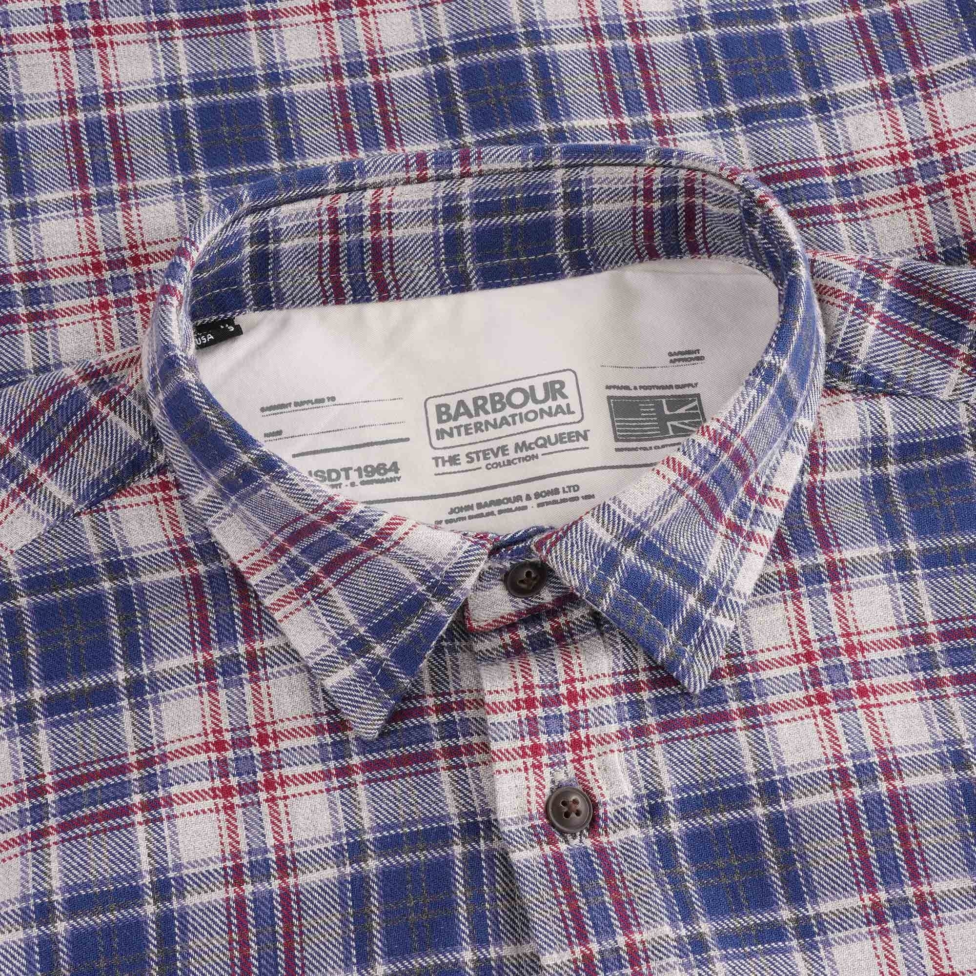 Steve McQueenª Henri Check Shirt - Navy
