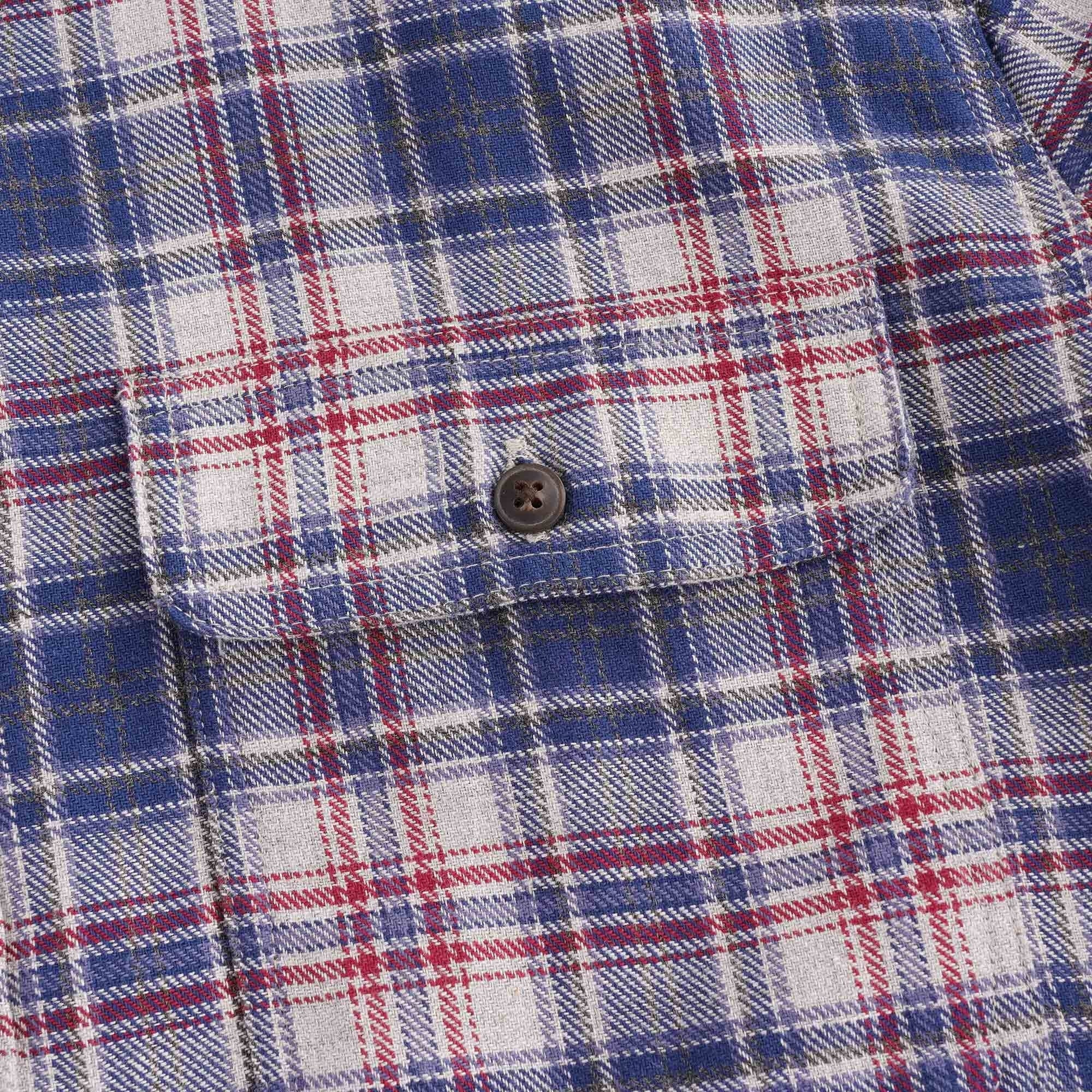 Steve McQueenª Henri Check Shirt - Navy