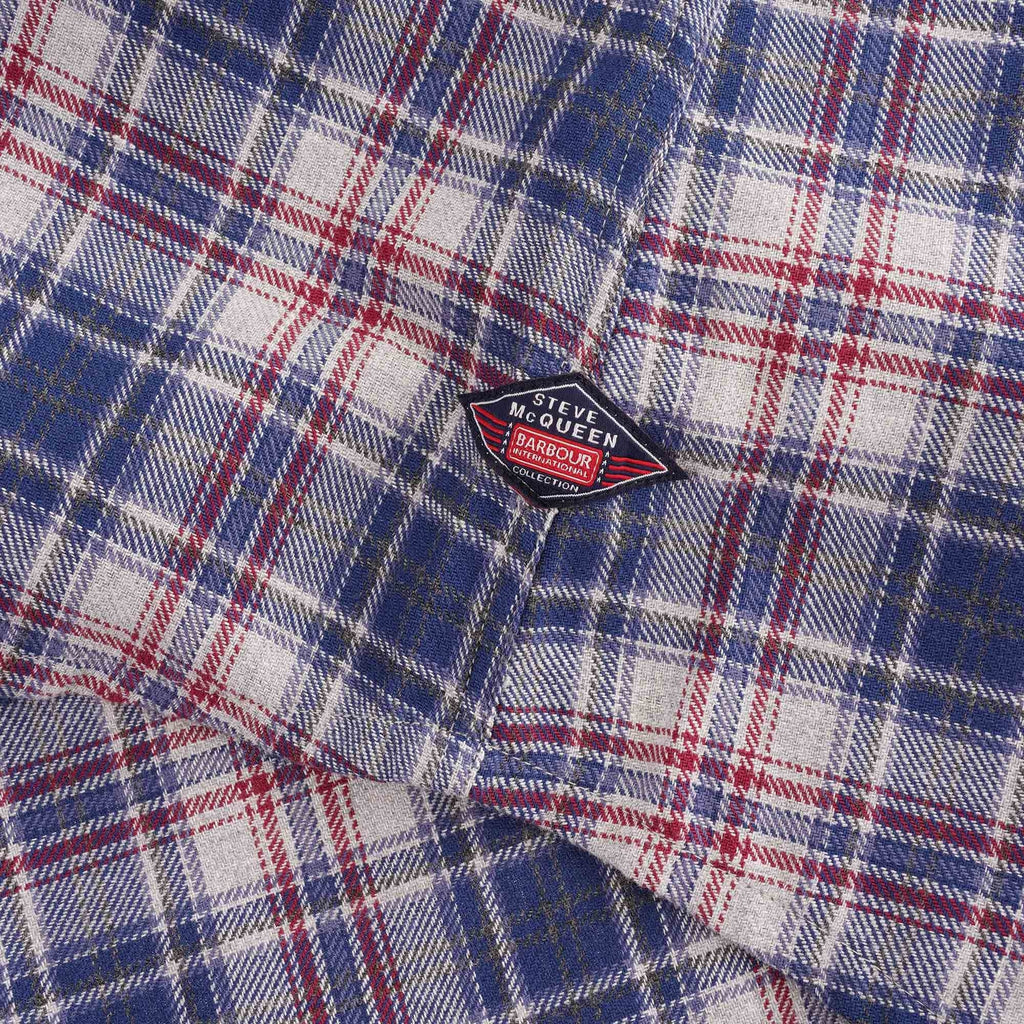 Steve McQueenª Henri Check Shirt - Navy