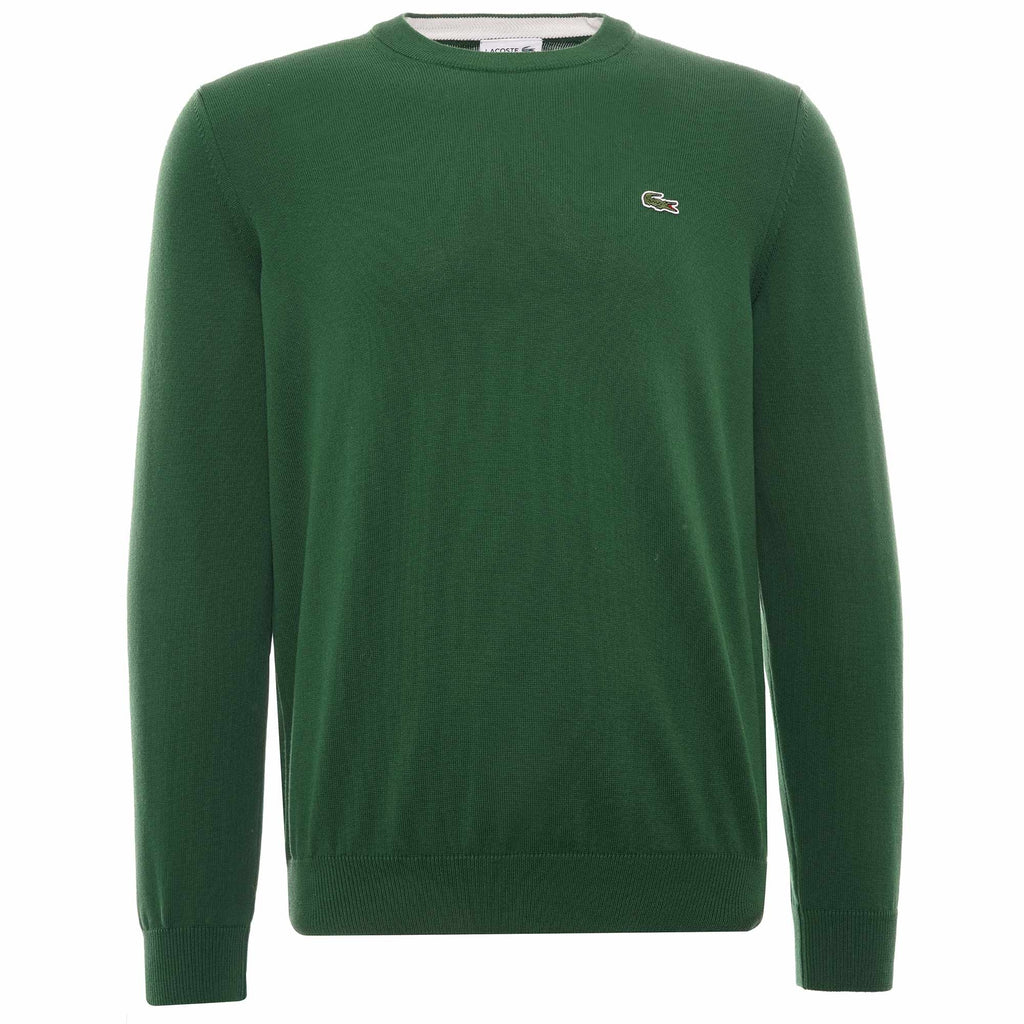 Organic Cotton Crew Neck Jumper - Vert
