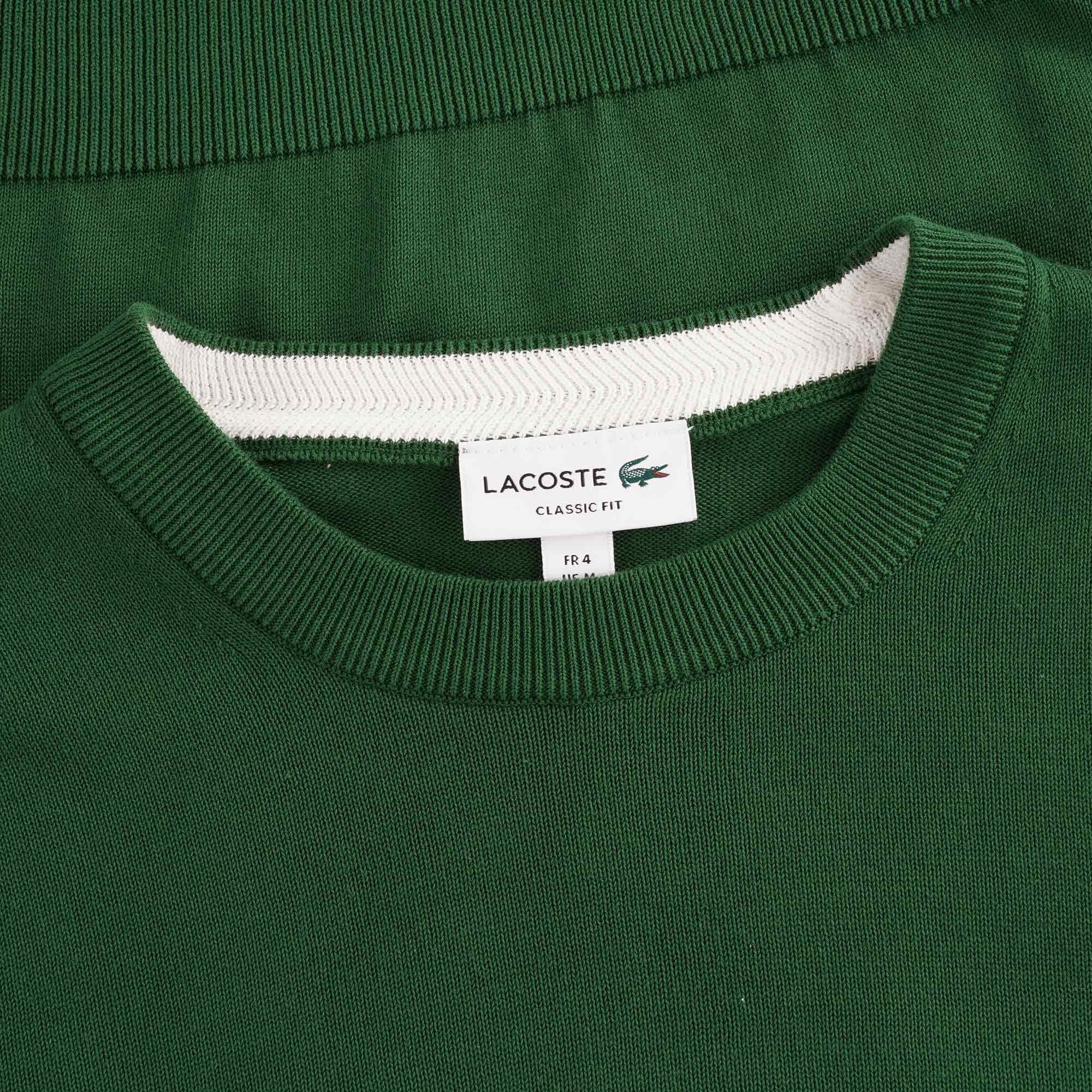 Organic Cotton Crew Neck Jumper - Vert