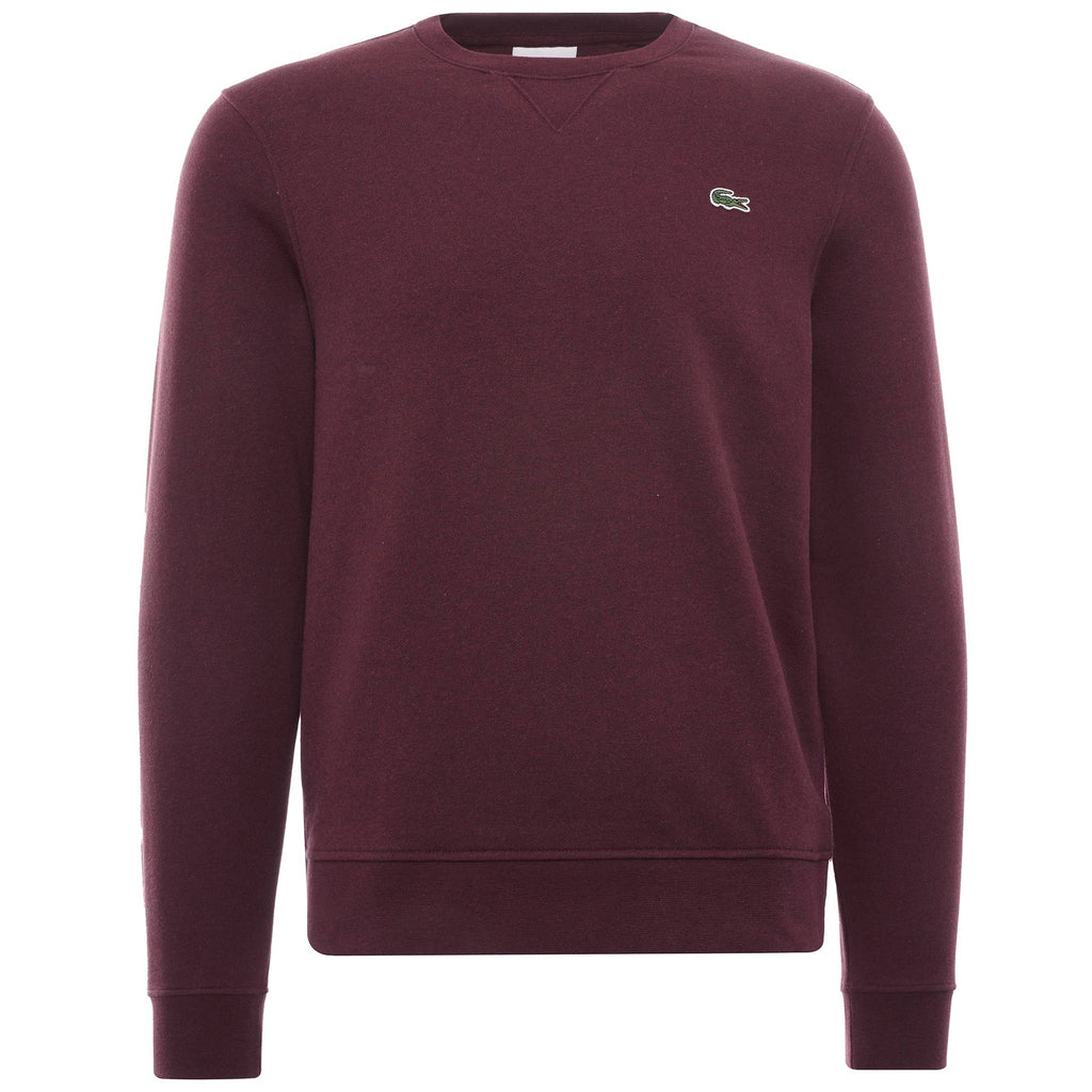 Organic Cotton Crew Neck Sweatshirt - Bordeaux